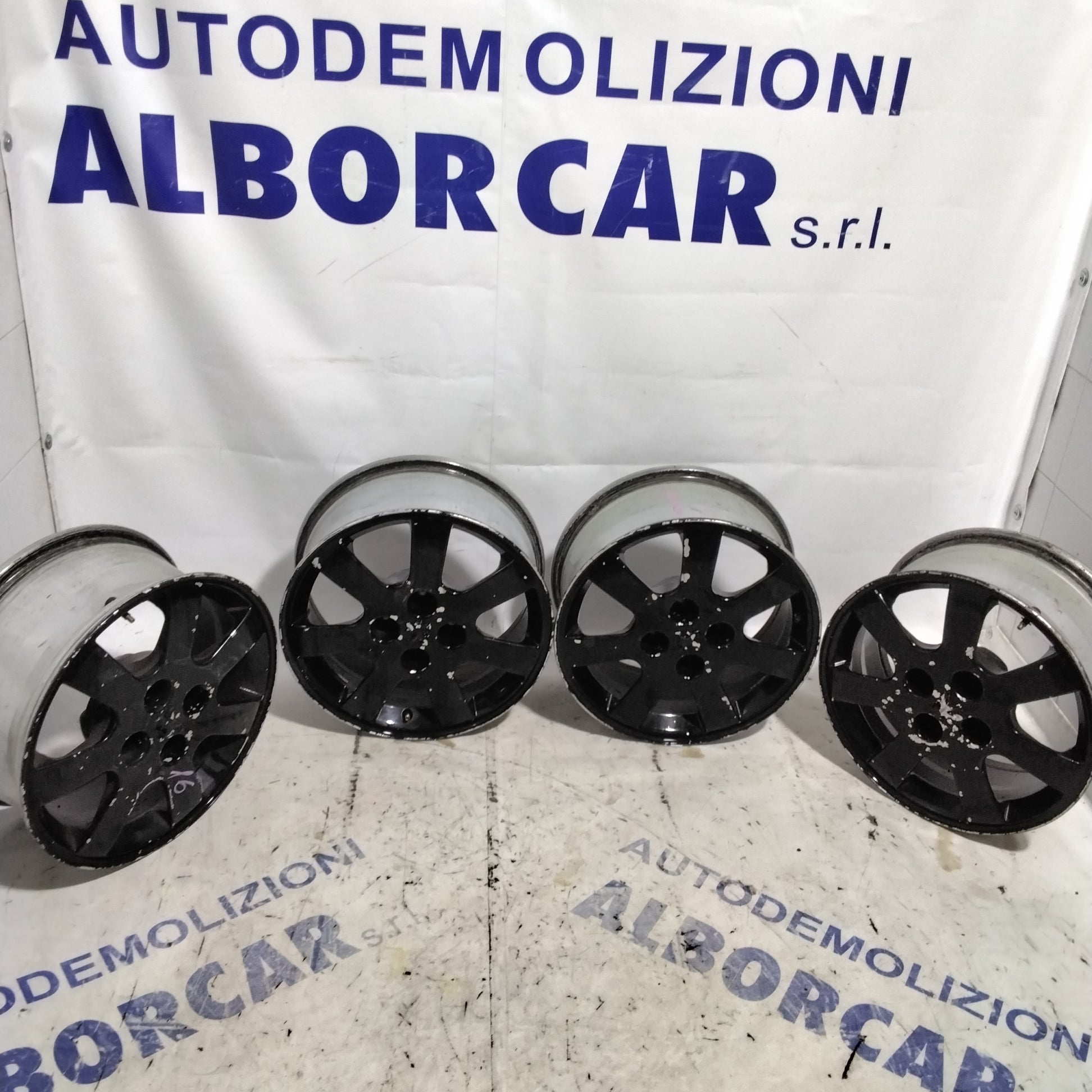 4 cerchi in lega 4 fori PEUGEOT 16 pollici