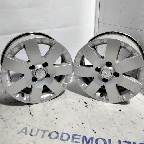 4 cerchi in lega 4 fori CITROEN 15 polllici