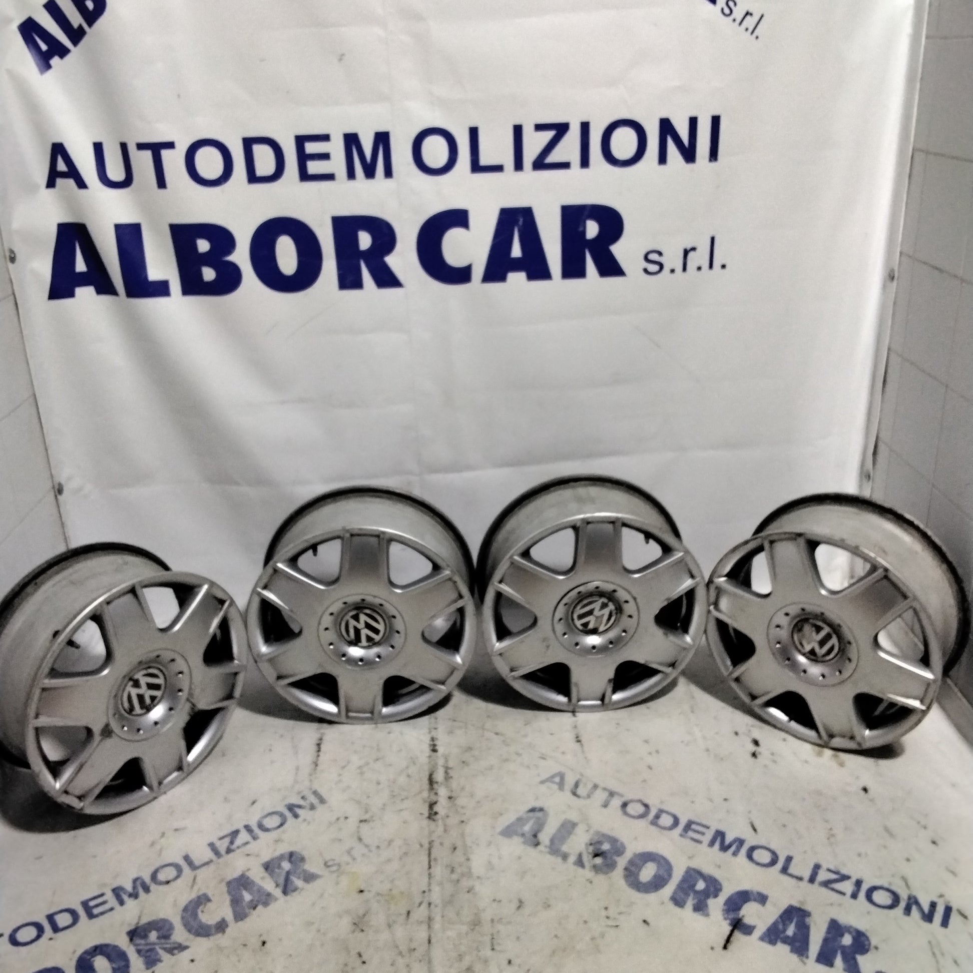 4 cerchi in lega 5 fori VOLKSWAGEN 16 pollici