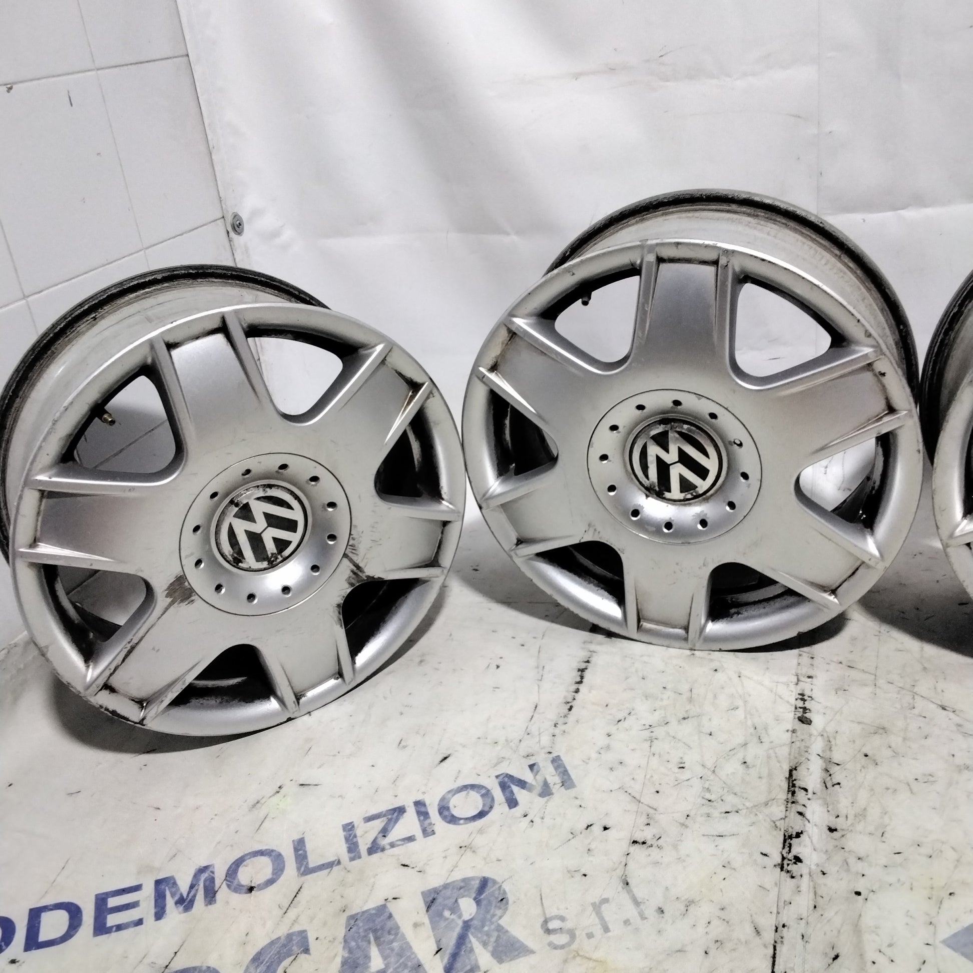 4 cerchi in lega 5 fori VOLKSWAGEN 16 pollici