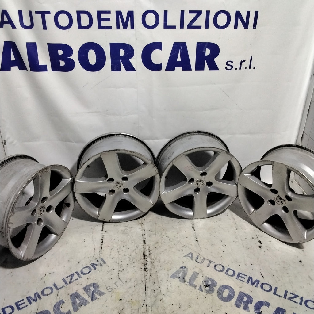 4 Cerchi in lega 4 fori PEUGEOT 17 pollici