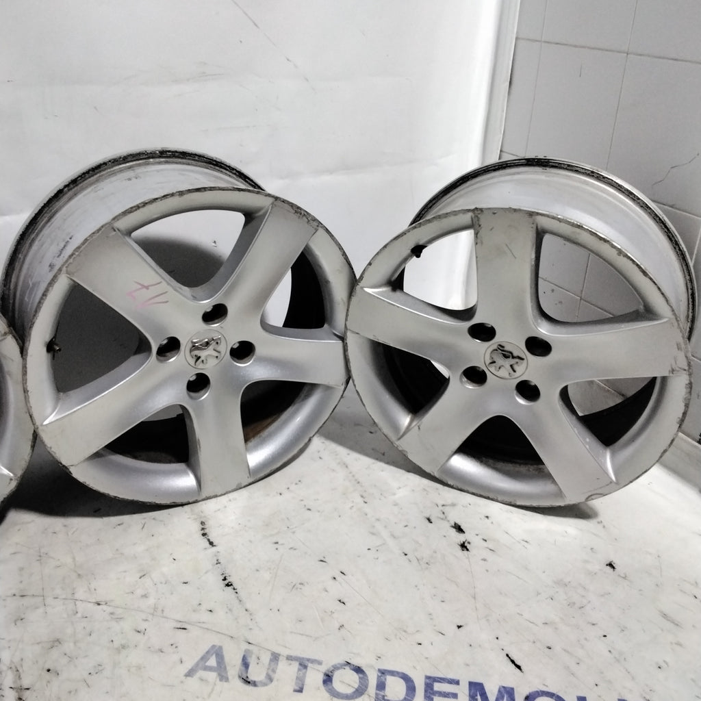 4 Cerchi in lega 4 fori PEUGEOT 17 pollici