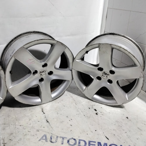 4 Cerchi in lega 4 fori PEUGEOT 17 pollici