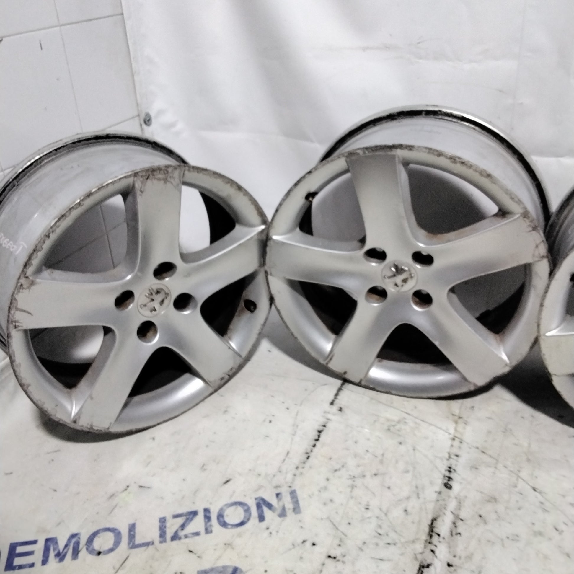 4 Cerchi in lega 4 fori PEUGEOT 17 pollici