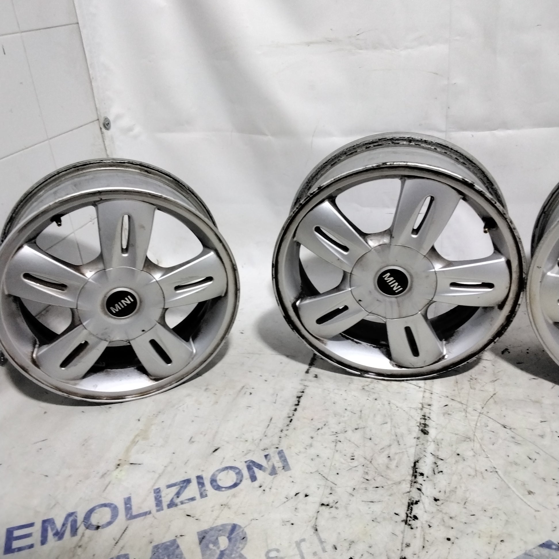 4 cerchi in lega 4 fori MINI COOPER 15 pollici