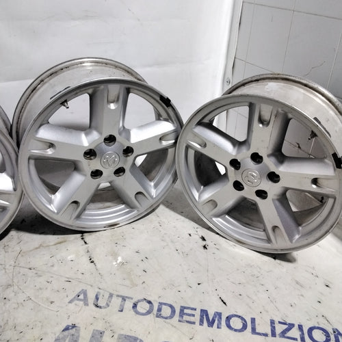4 cerchi in lega 5 fori DODGE nitro 17 pollici anno 2007