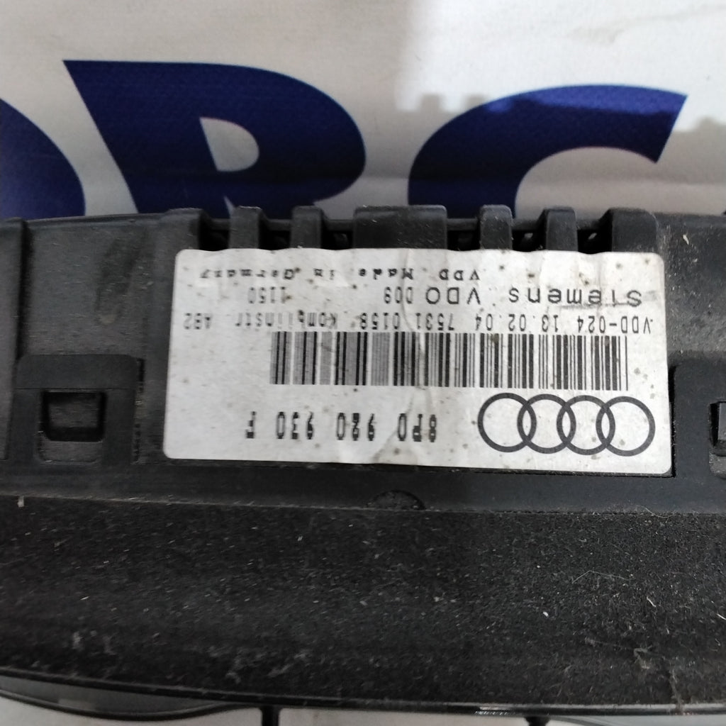 instrument cluster/speedometer/gauge audi a3 year: 2004-2007 code:8PO920930K/8PO920931F/8PO920930R(sf7p2)