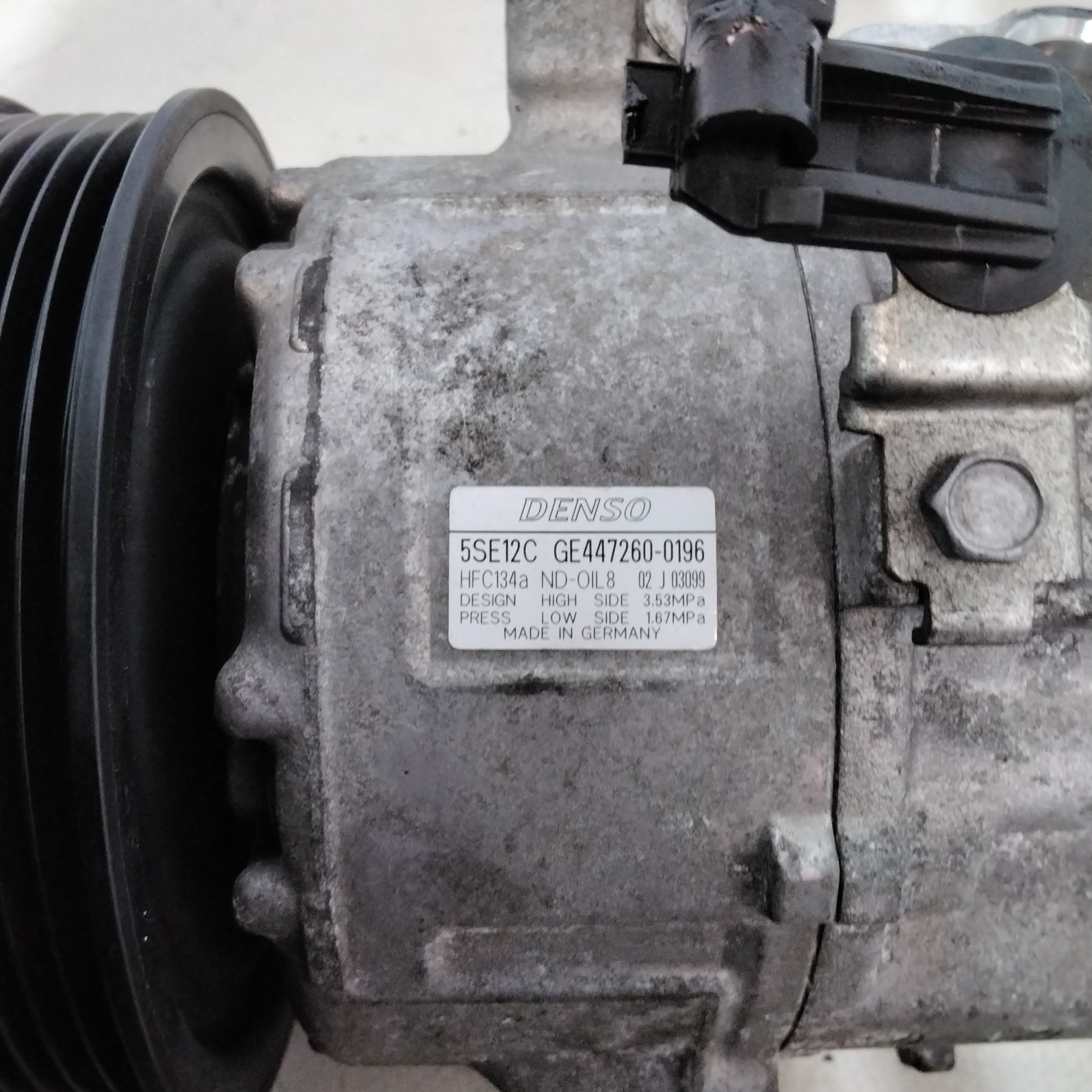 Compressore aria condizionata TOYOTA corolla verso 1.6 benzina anno 2007 codice:GE4472600196(sf14p6)