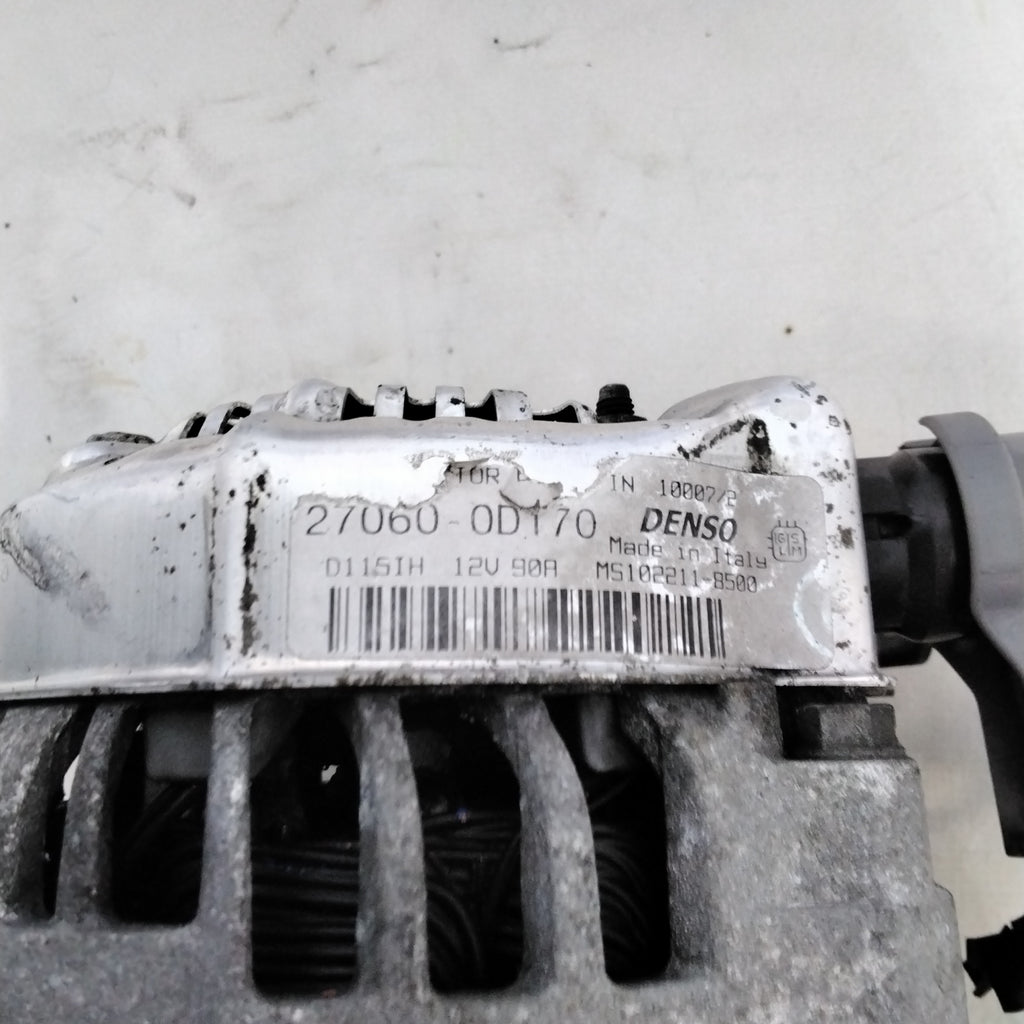 Alternatore TOYOTA corolla verso 1.6 benzina anno 2007 codice :270600D170(sf15p8)