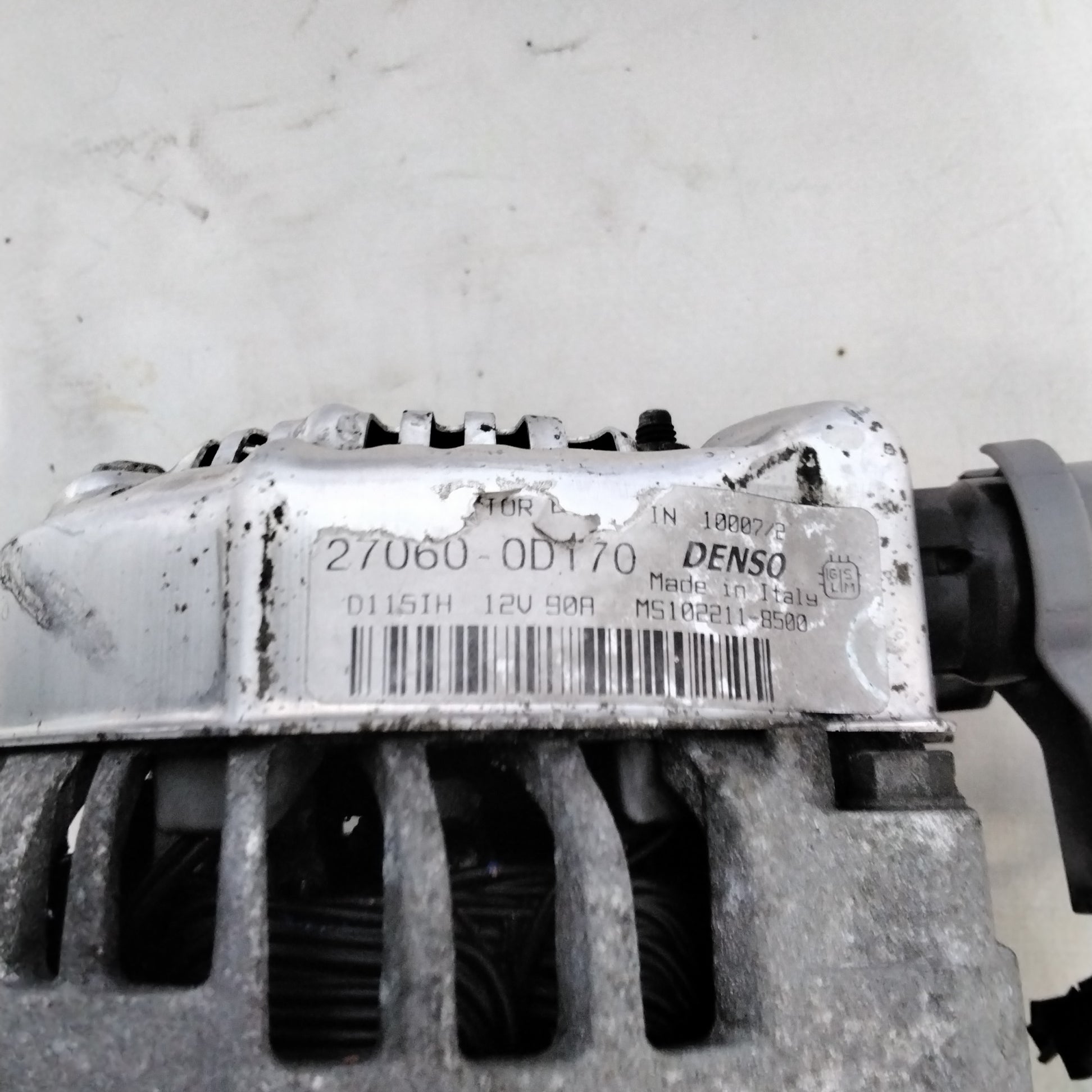 Alternatore TOYOTA corolla verso 1.6 benzina anno 2007 codice :270600D170(sf15p8)