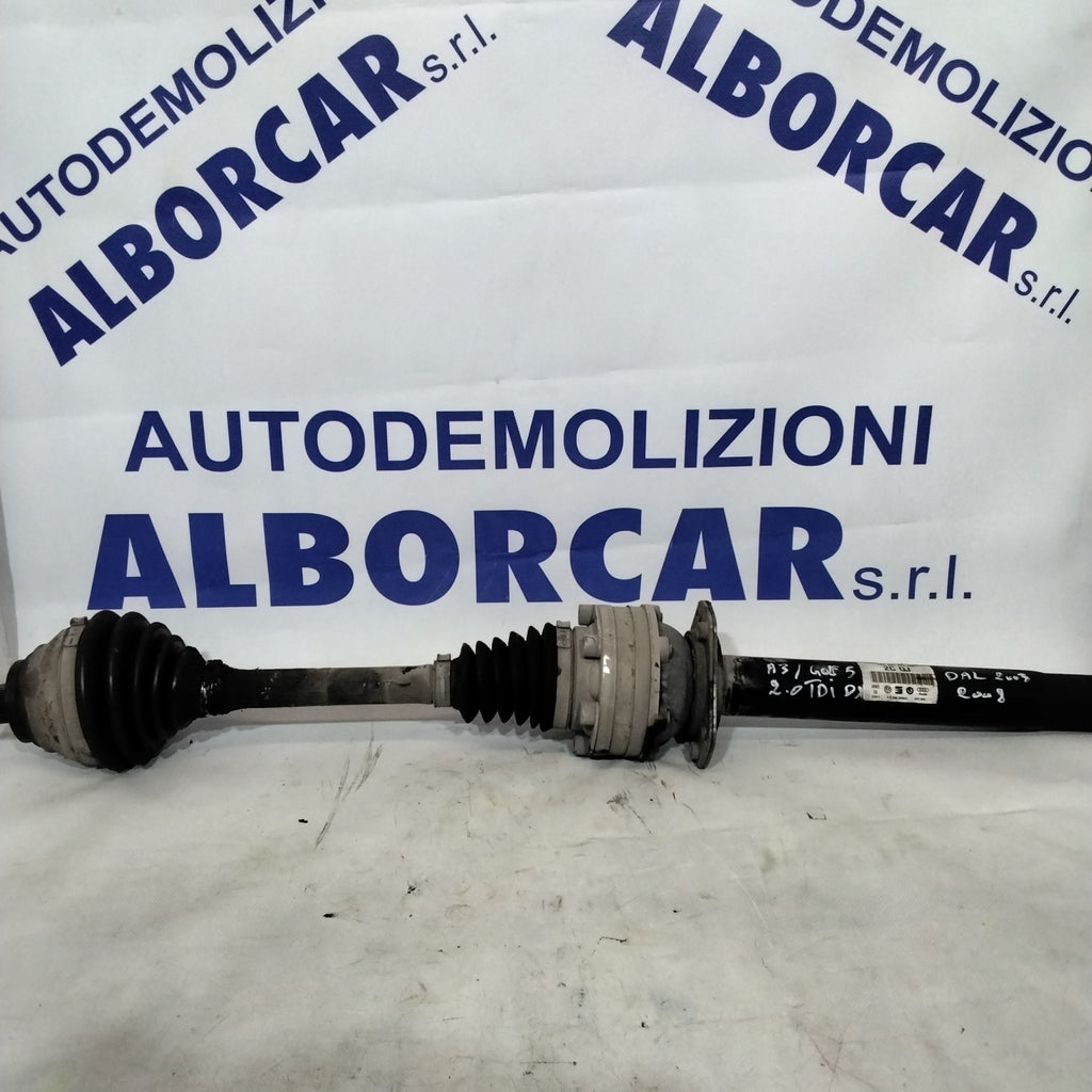 Semiasse destro VOLKSWAGEN golf 5 /audi a3 2.0 tdi anno 2003/2008  codice:1K0407272CQ