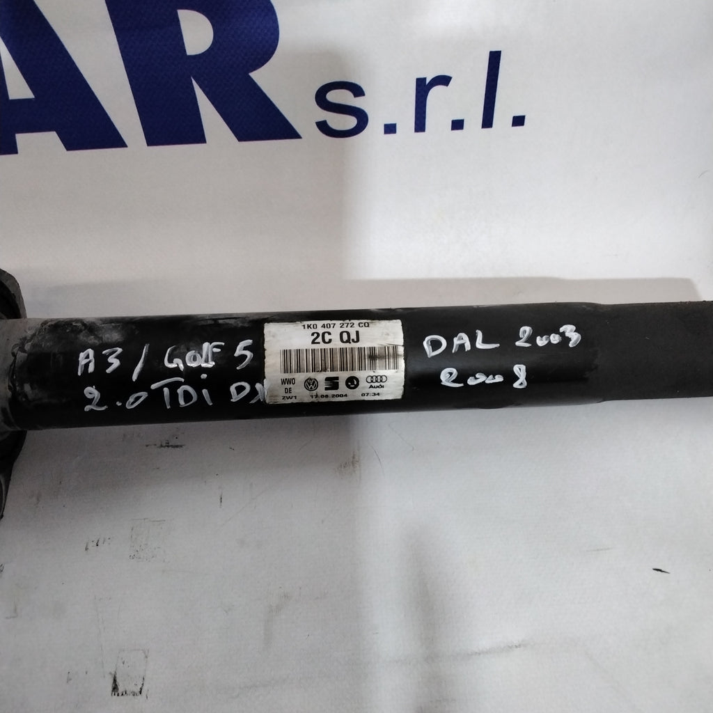 Semiasse destro VOLKSWAGEN golf 5 /audi a3 2.0 tdi anno 2003/2008  codice:1K0407272CQ