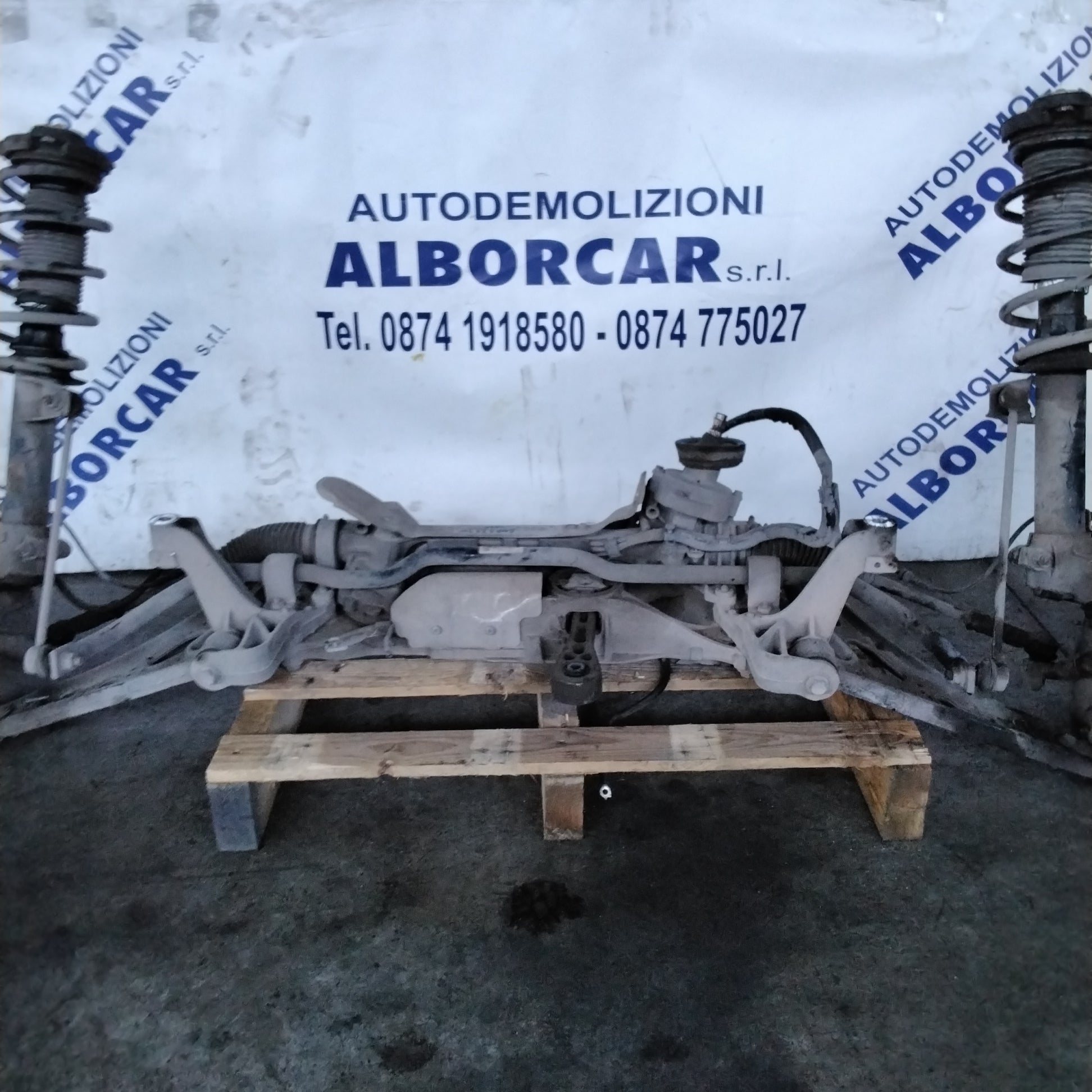 Ponte assale completa di scatola sterzo VOLKSWAGEN golf 5 2.0 TDI anno 2007