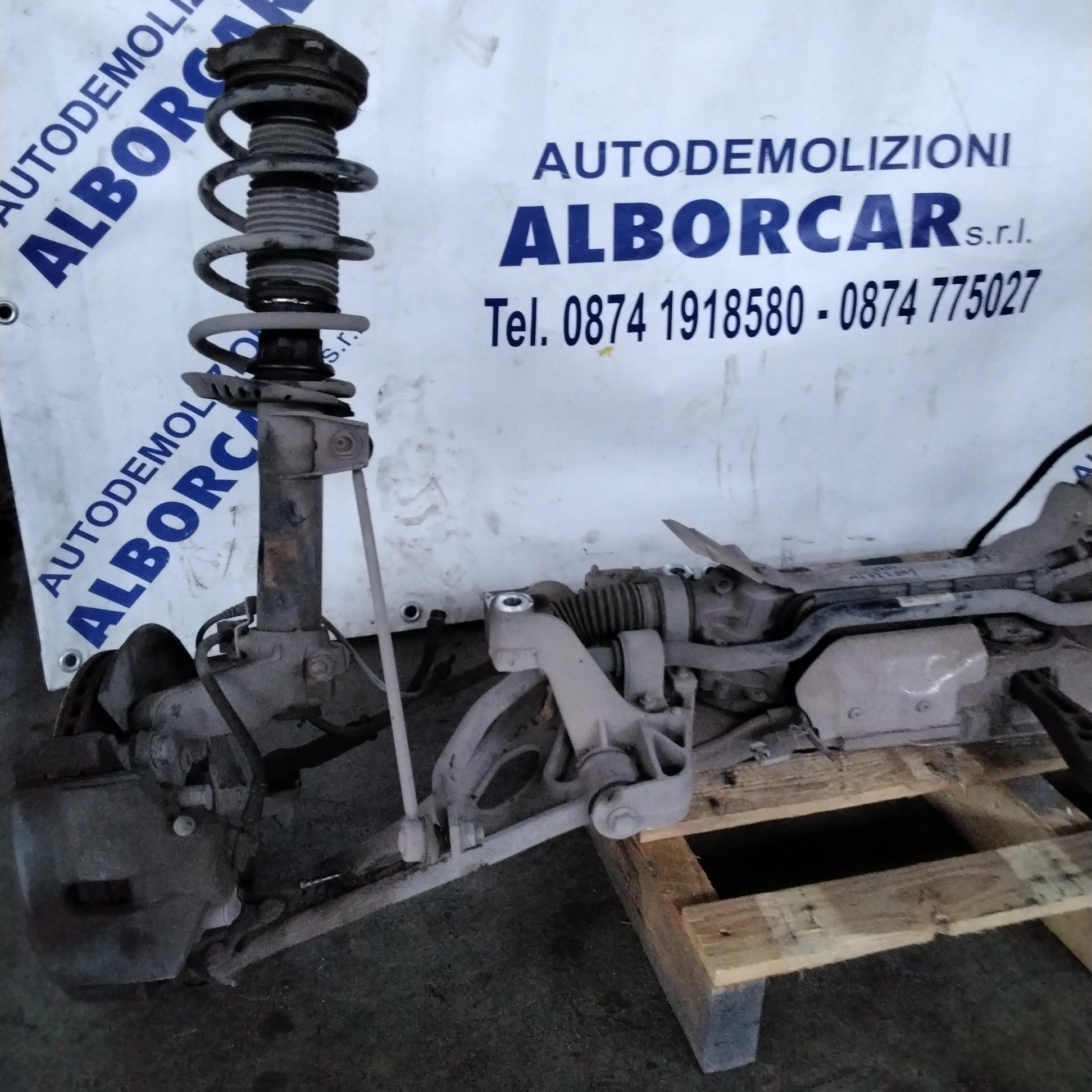 Ponte assale completa di scatola sterzo VOLKSWAGEN golf 5 2.0 TDI anno 2007