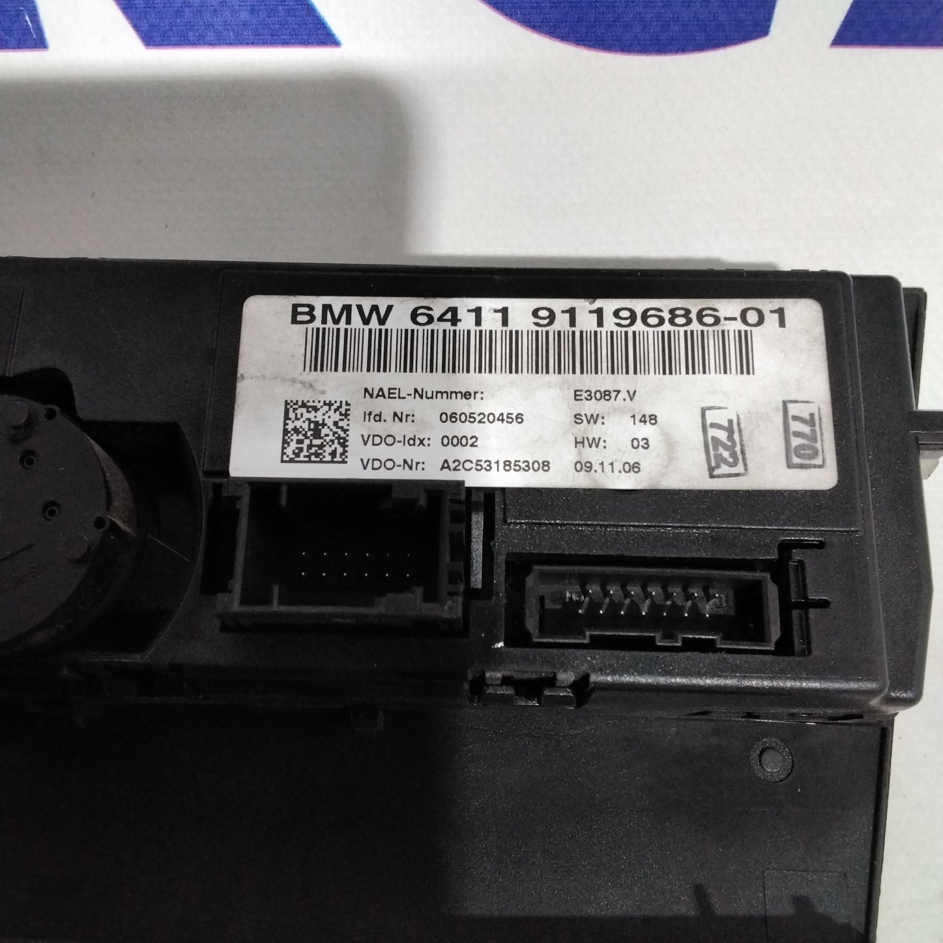 Comando climatizzatore/riscaldamento BMW 320 anno 2012 codice:64119119686