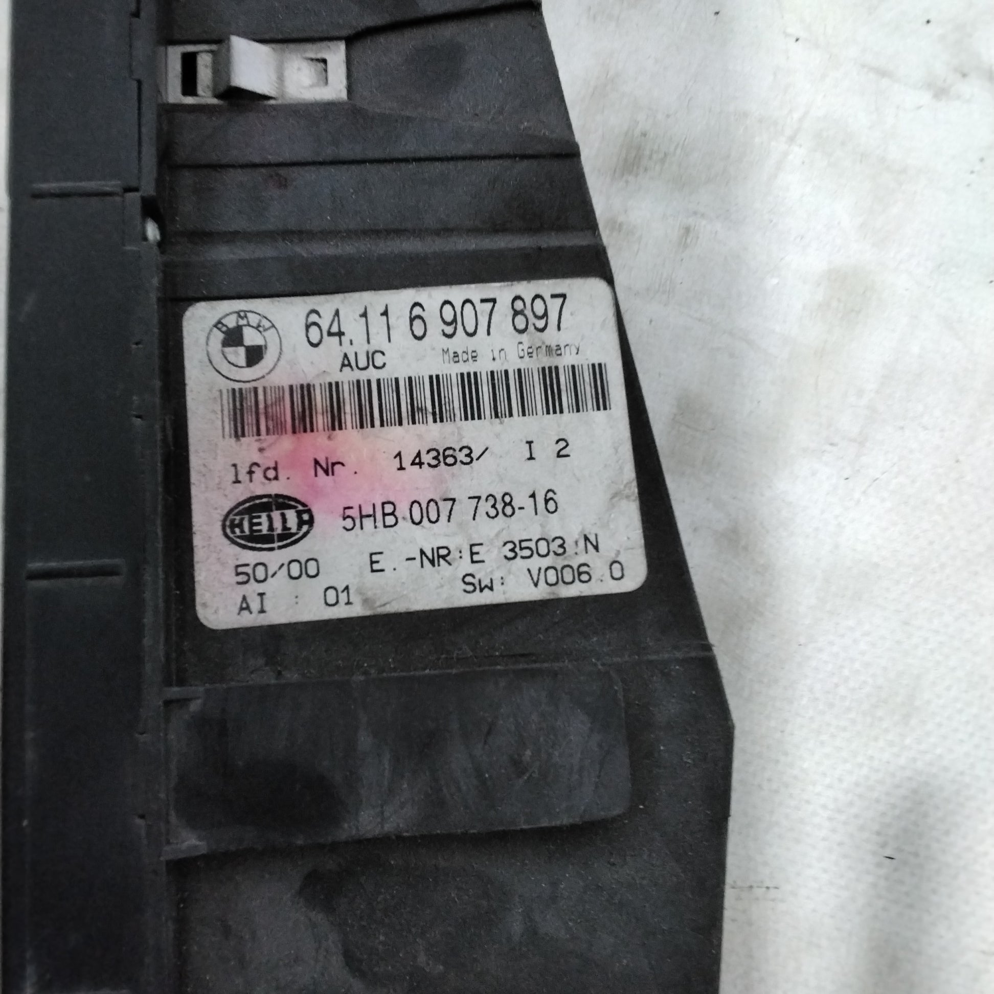 Comando climatizzatore/riscaldamento BMW 3 (E46) anno 2001/2005 codice:64116907897