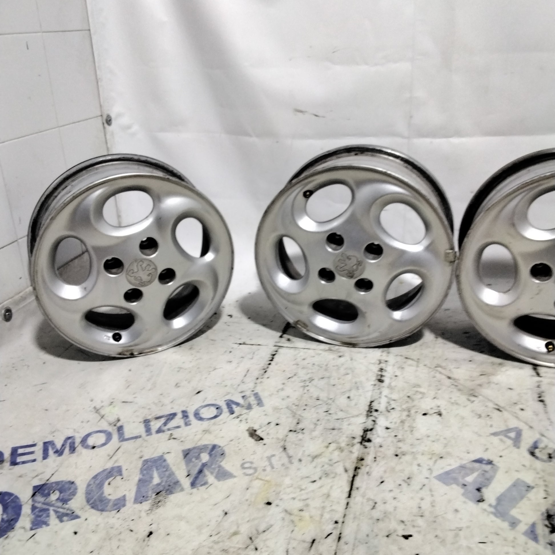 4 cerchi in lega 4 fori PEUGEOT 14 pollici