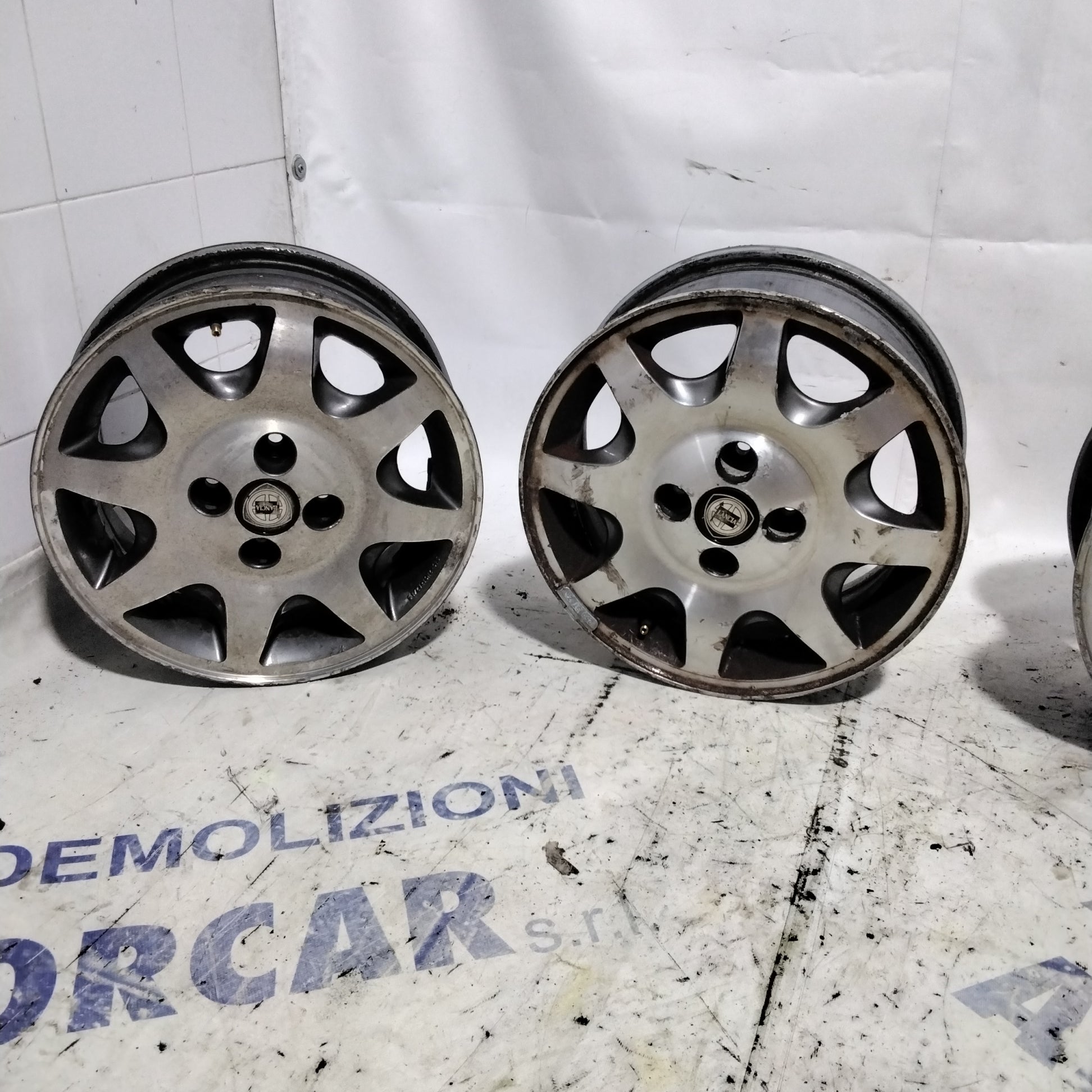 4 cerchi in lega 4 fori LANCIA 14 pollici