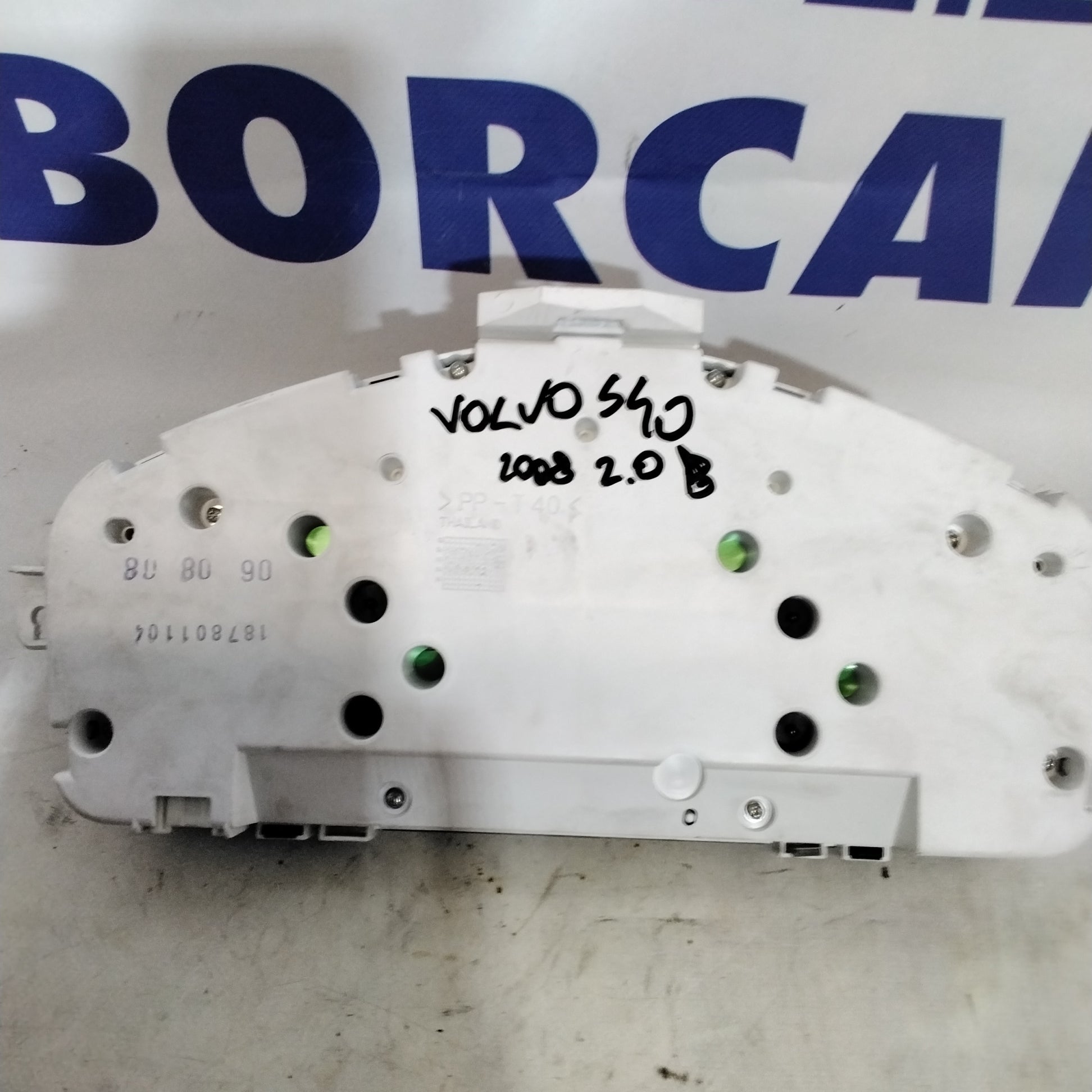 Quadro strumenti/contachilometri volvo s40 2.0 benzina anno 2008 codice:31254775