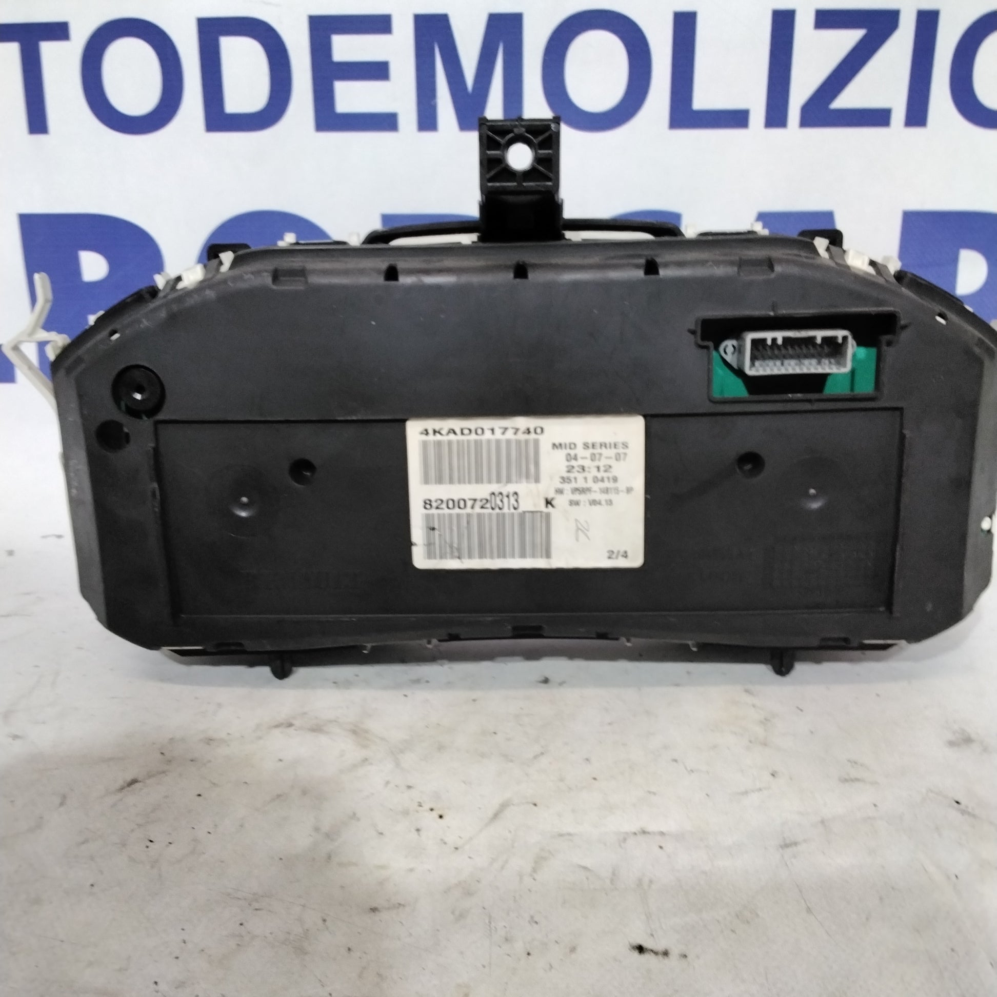 Quadro strumento /contachilometri  renault megane 2 serie anno 2005 codice:8200720313