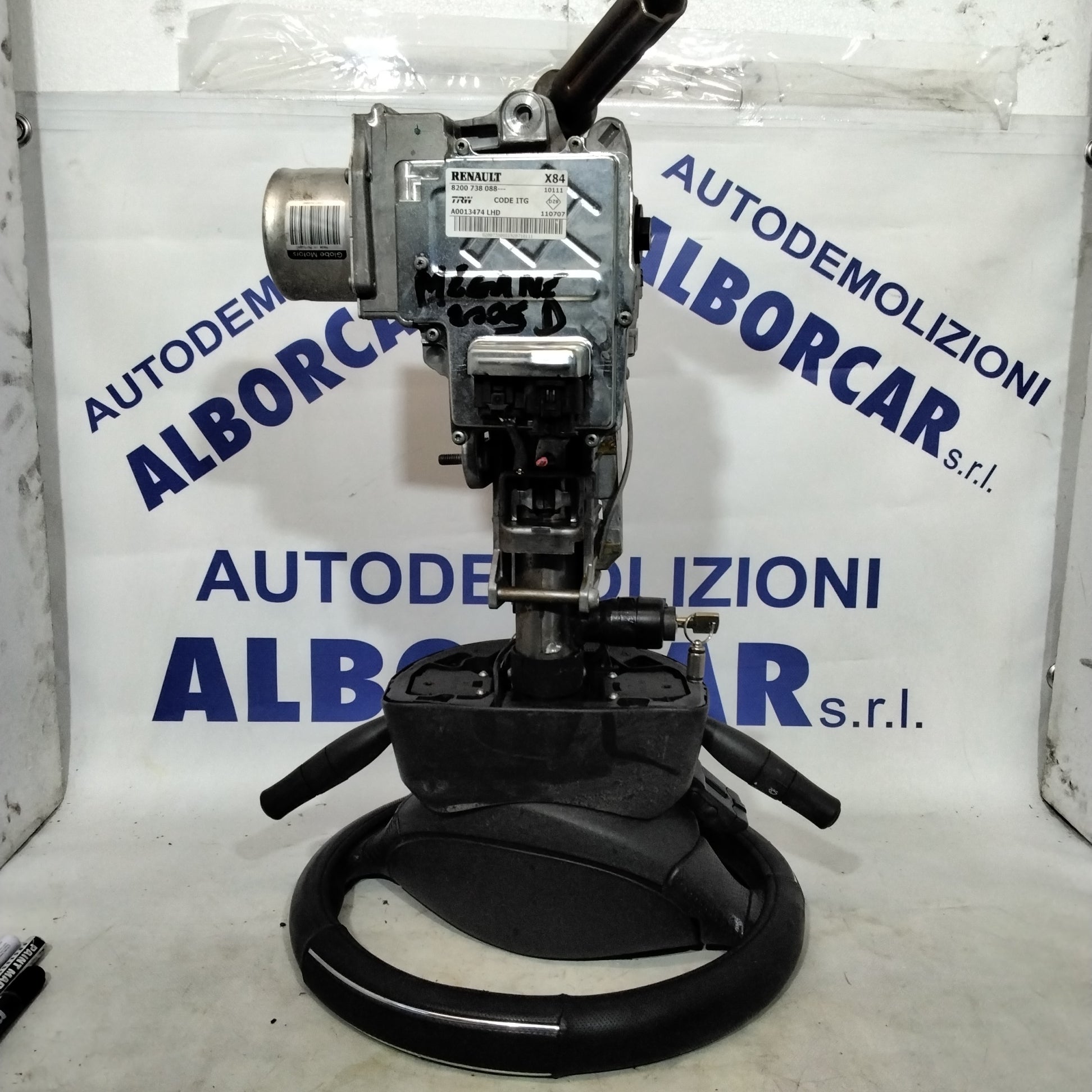 Canna  sterzo completa   renault megane 1.5 dci anno 2005 codice:8200738088(3p)