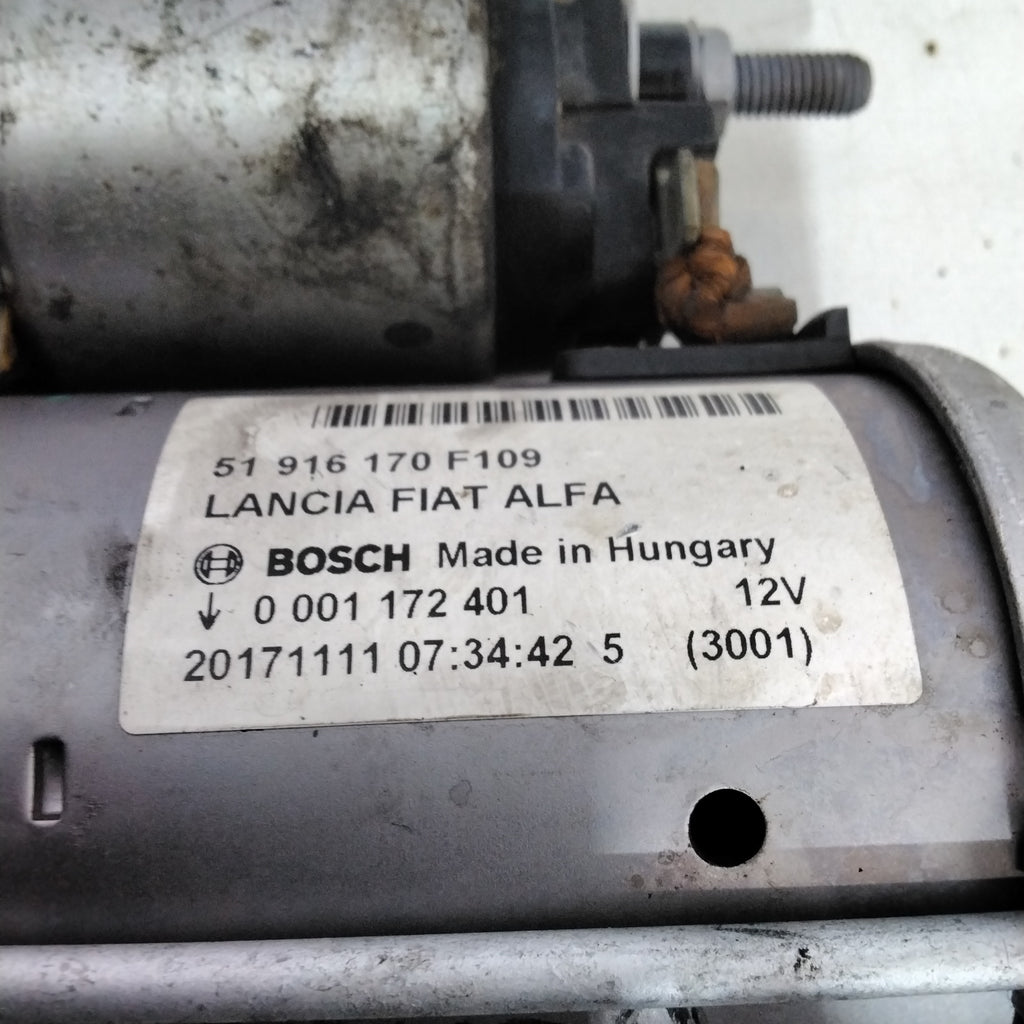 Motor de arranque Fiat Panda 1.3 Multijet código: 0001172401 (sf15p4)