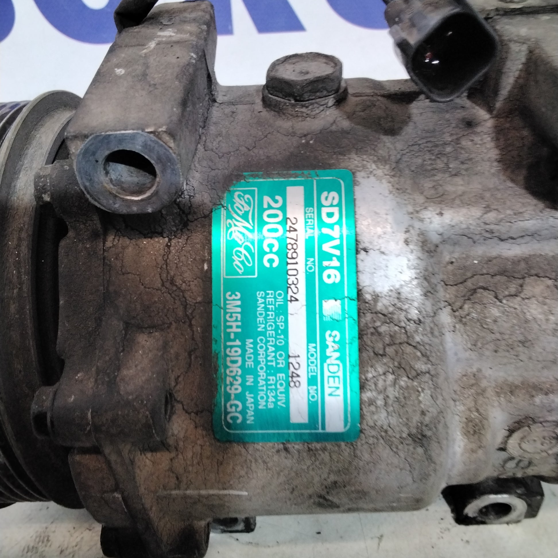 Compressore aria condizionata ford focus C-MAX 1.6 tdi anno 2004 codice:2478910324( sf14p4)