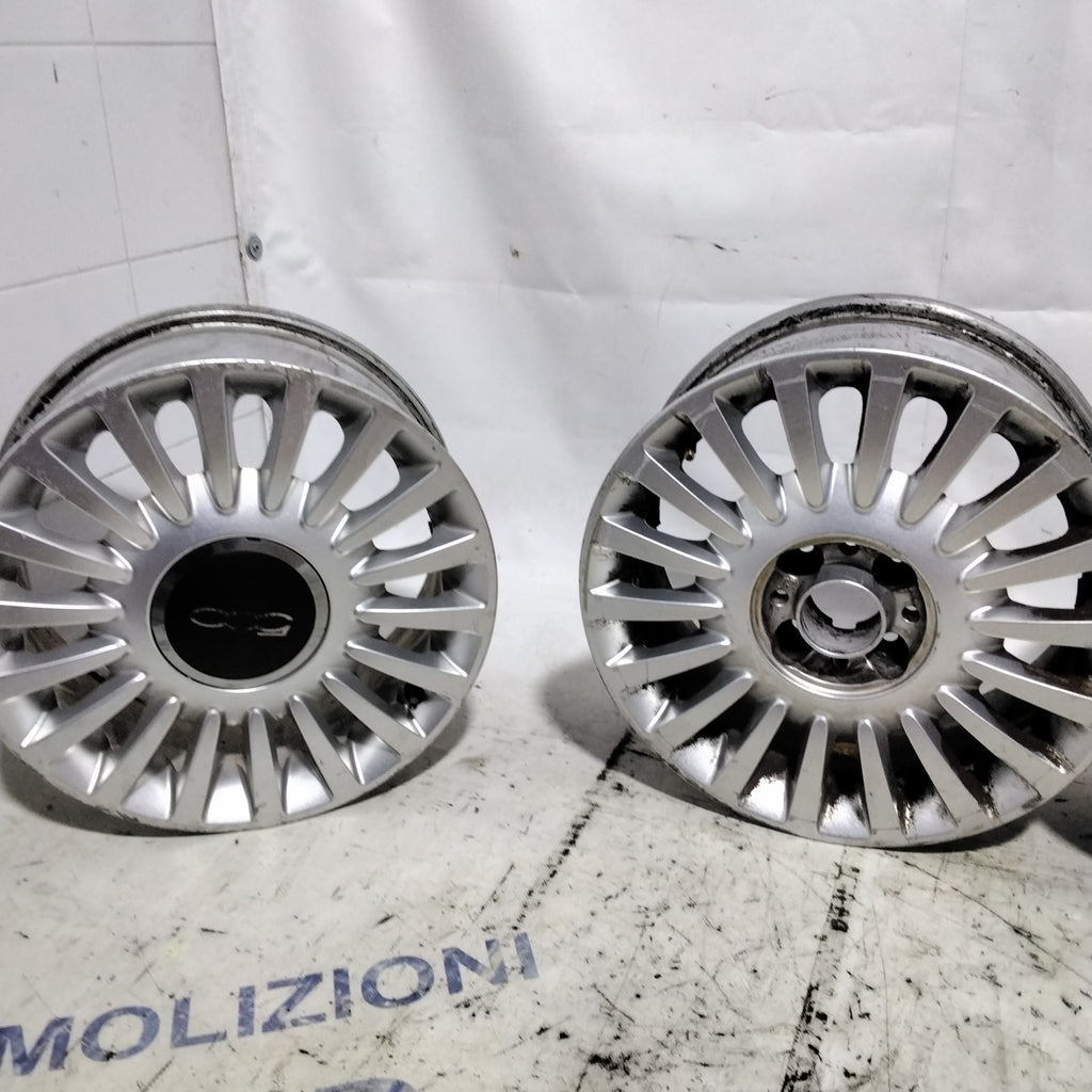 4 cerchi in lega 4 fori fiat 500 15 pollici anno 2007