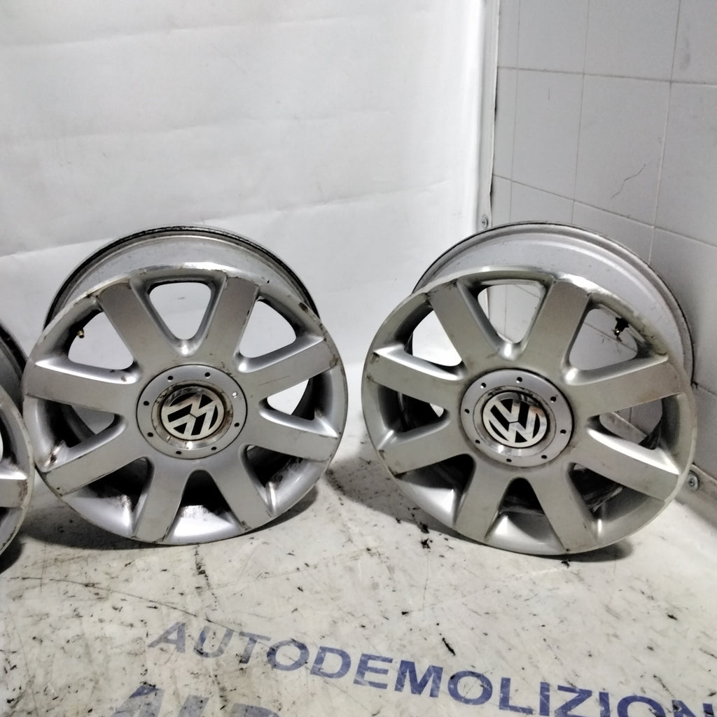 4 cerchi in lega 5 fori volkswagen 16 pollici
