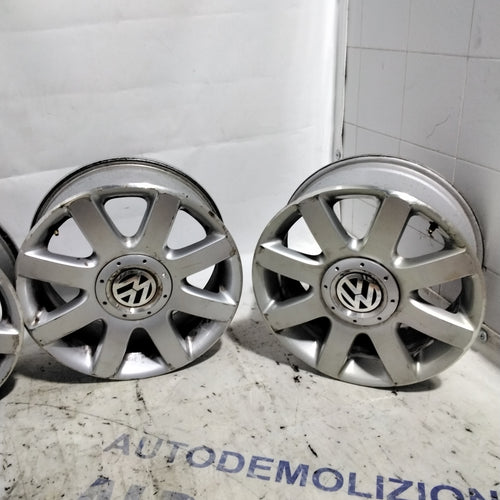 4 cerchi in lega 5 fori volkswagen 16 pollici