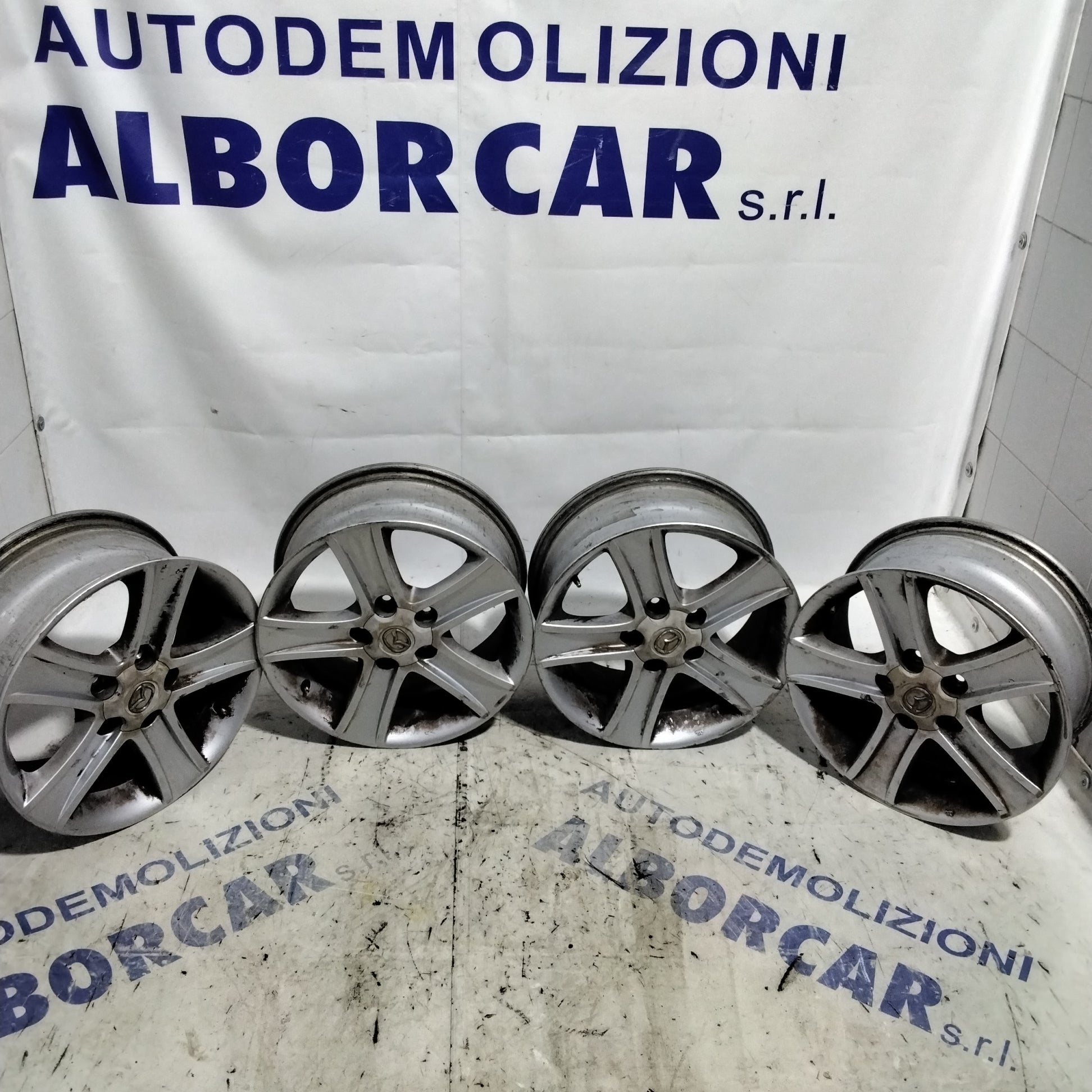 4 cerchi in lega 5 fori MAZDA 16 pollici