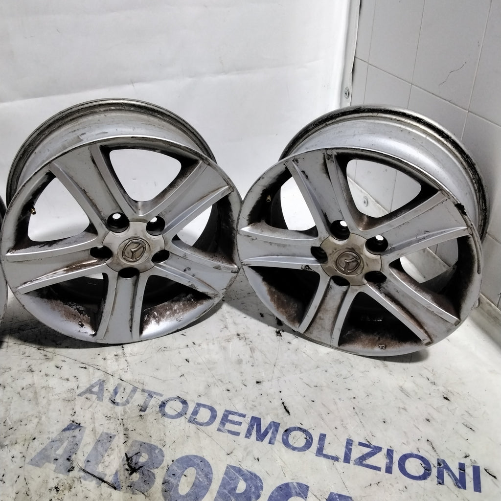 4 cerchi in lega 5 fori MAZDA 16 pollici