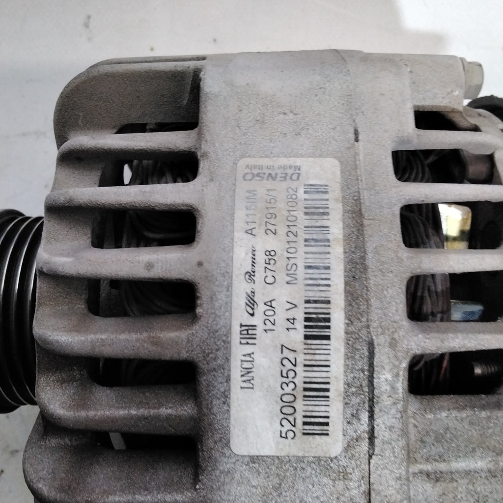 Alternatore alfa romeo  1.4 turbo benzina codice:52003527(sf15p