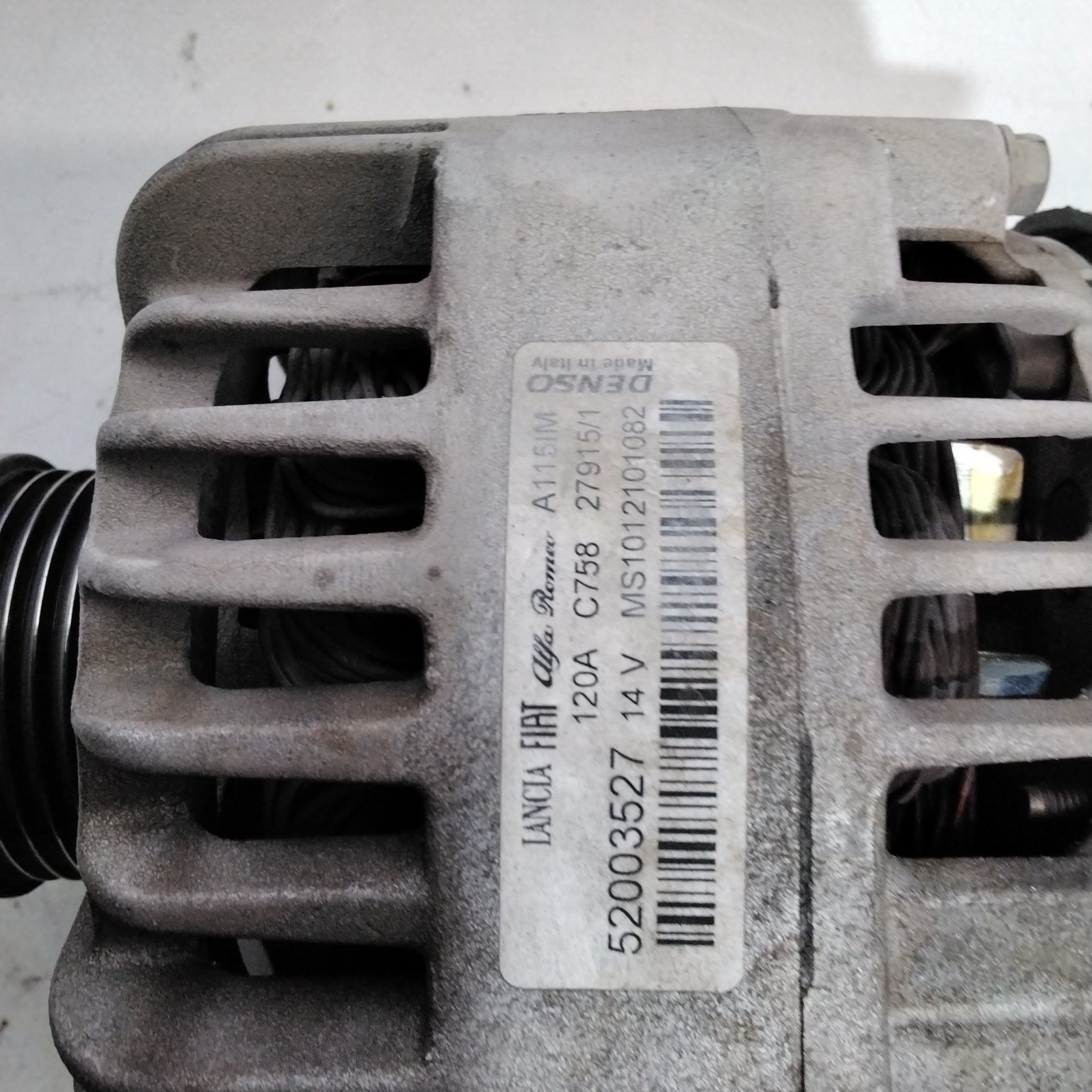 Alternatore alfa romeo  1.4 turbo benzina codice:52003527(sf15p