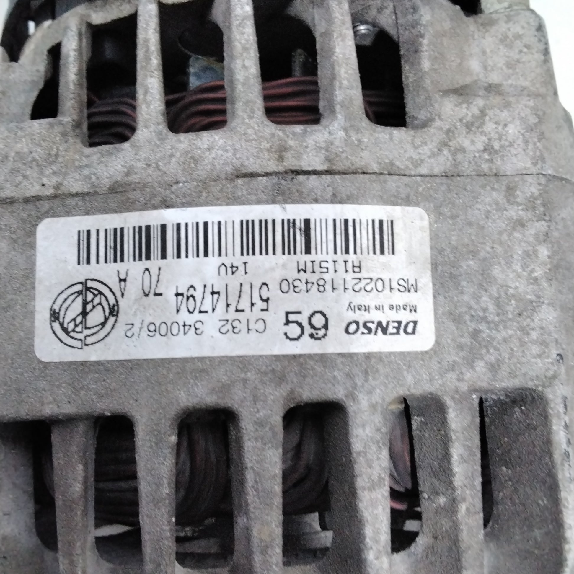 Alternator Fiat Panda 1.2 petrol year 2006 code: 51714794 (sf15p9)