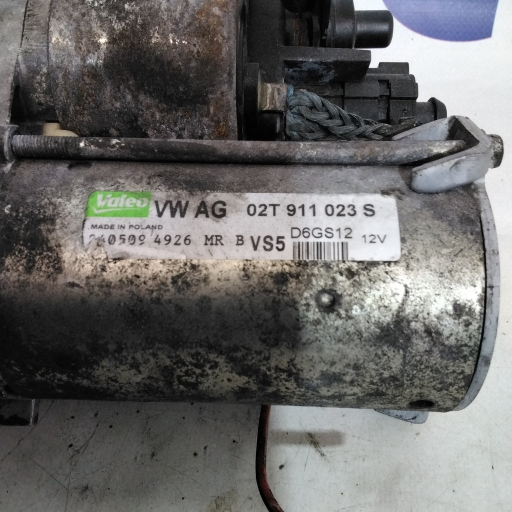 Motor de arranque Volkswagen Polo 1.2 gasolina año 2006 código: 02T9110123S (sf15p2)