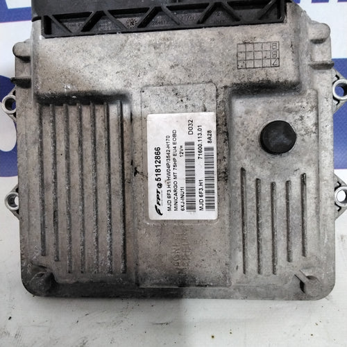 Centralita de motor Fiat Fiorino 1.3 Multijet año 2008 código: 51812866. MJD 6F3.H1/HW04P/3542-H170