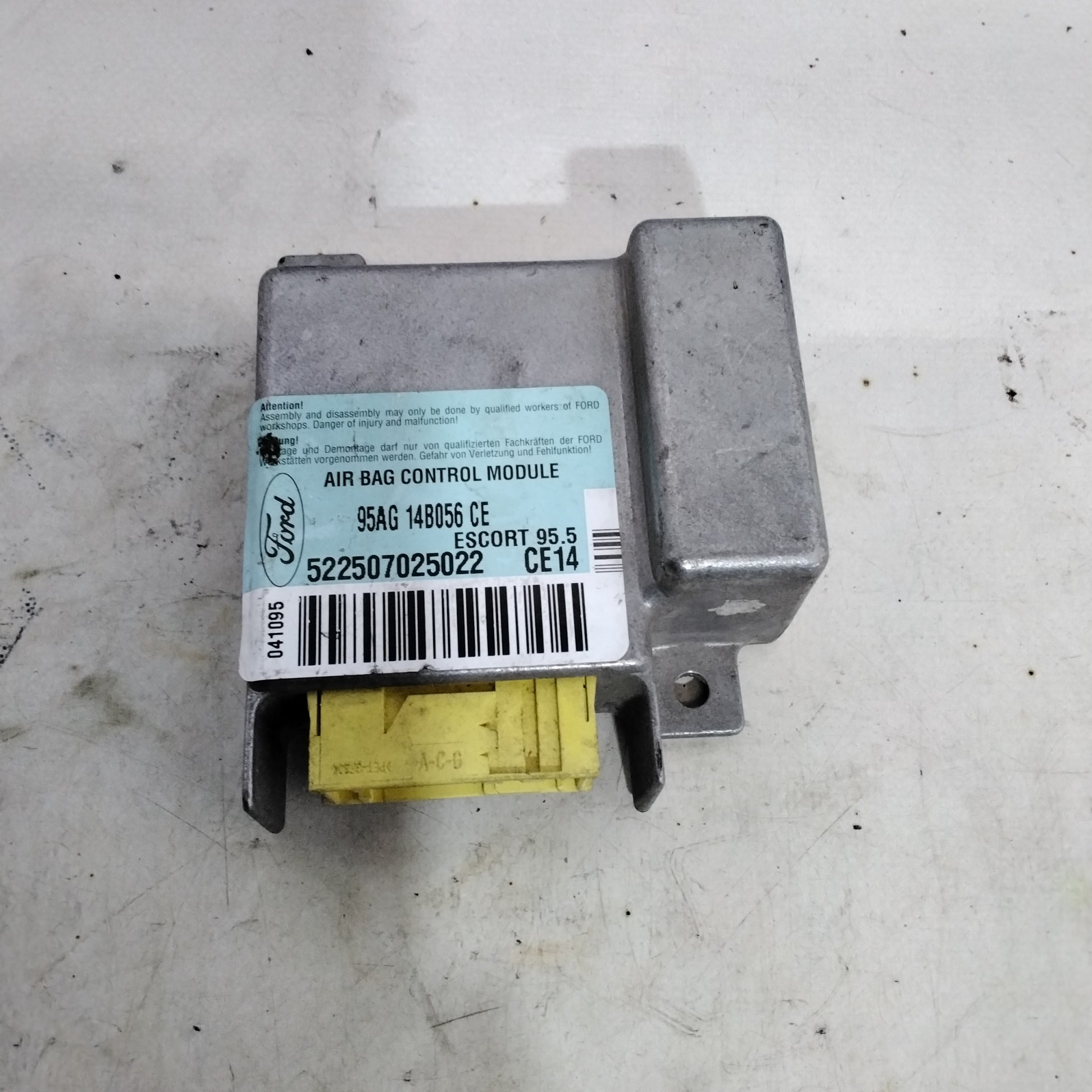 Airbag control unit Ford Escort 1.8 TD year 1997 code: 95AG14B056CE