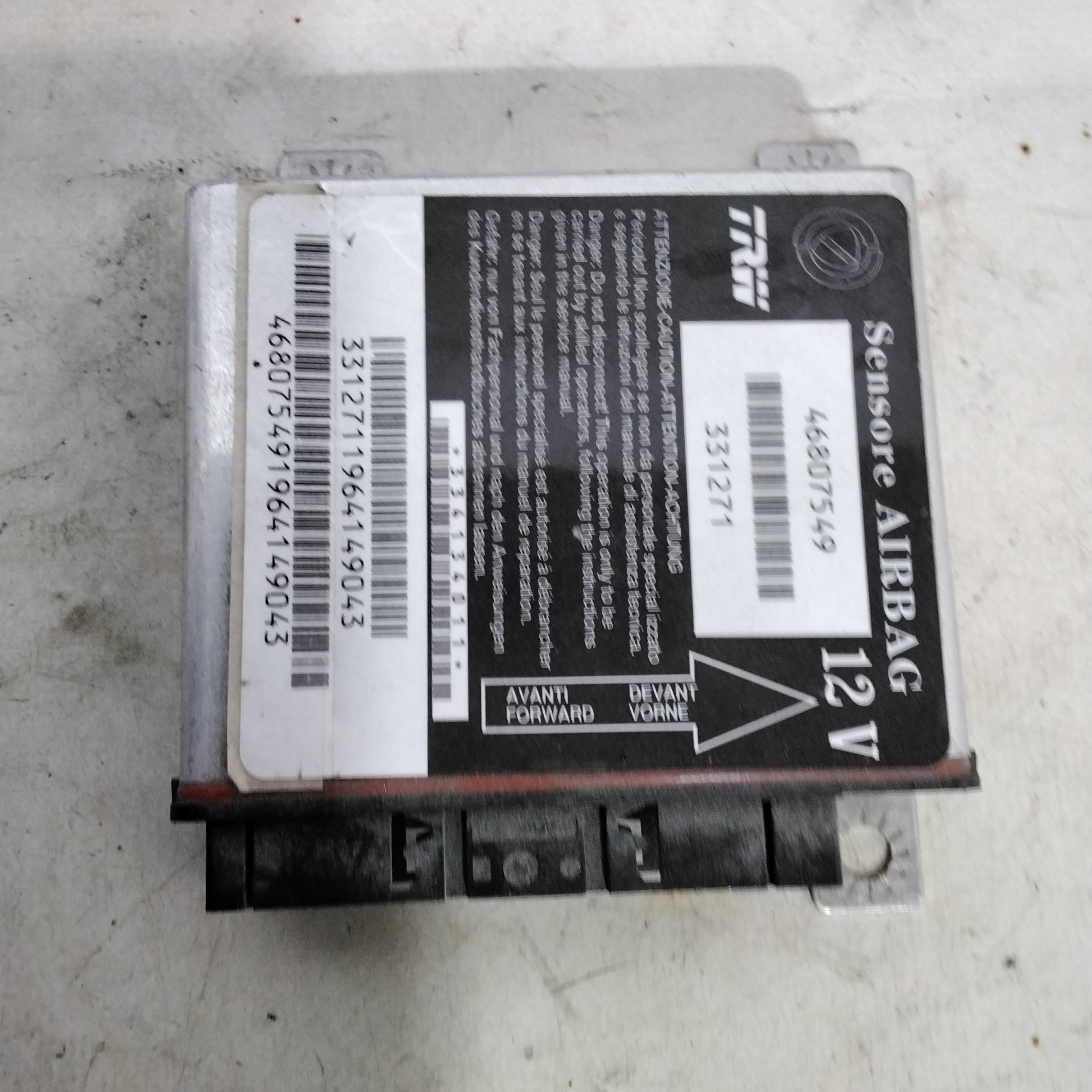 Airbag control unit Fiat Panda year 2006 code:46807549