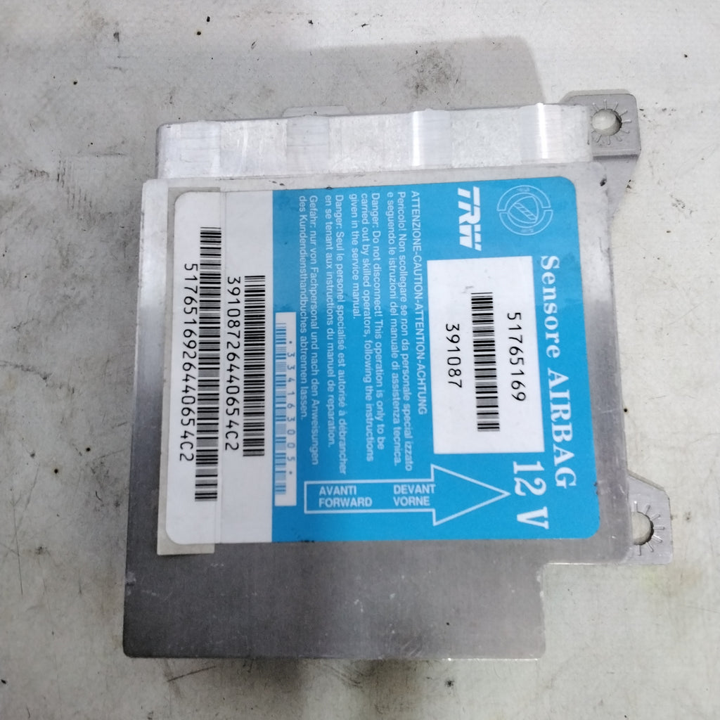 Unidad de control de airbag Lancia Musa año 2004 código: 51765169