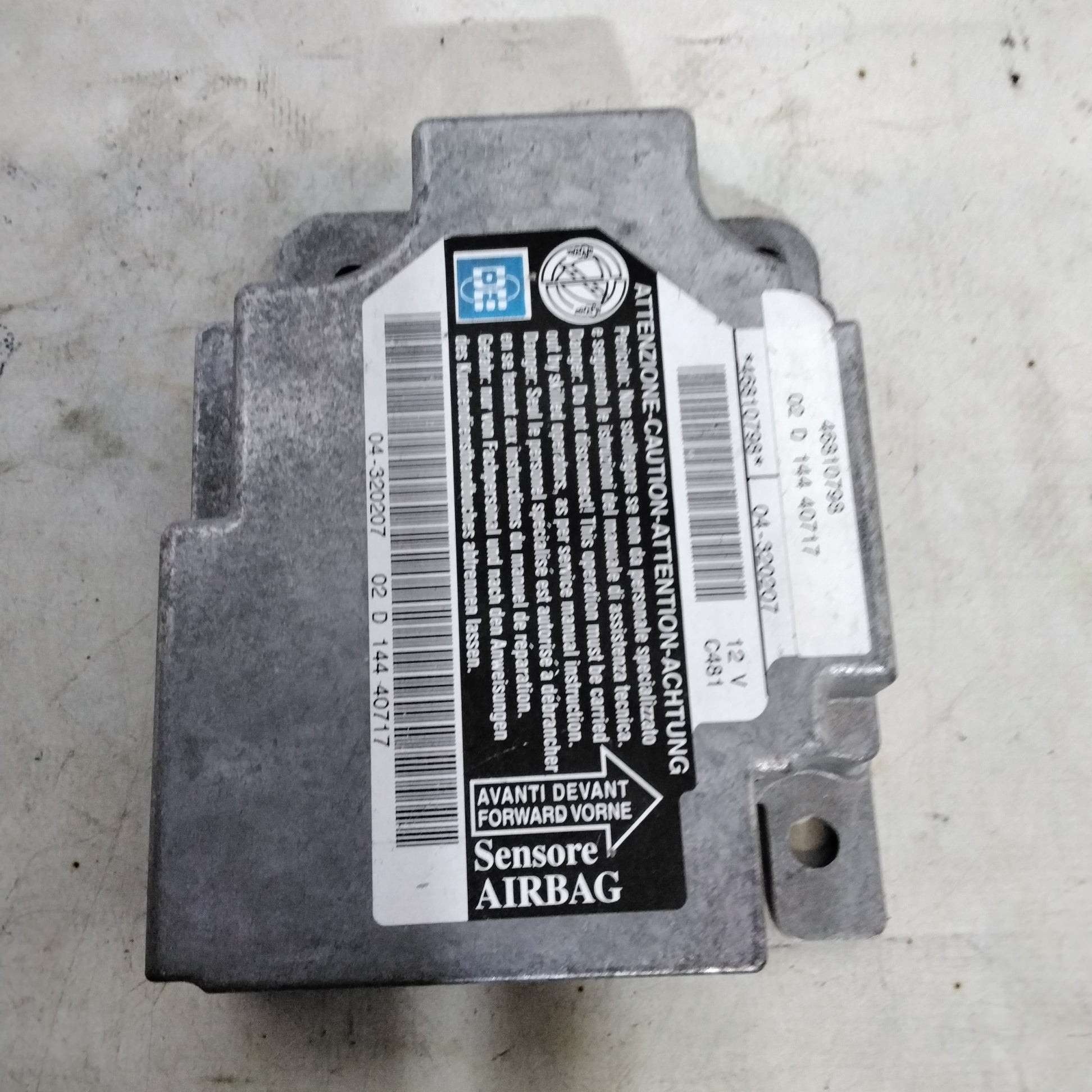 Centralina airbag lancia lybra anno 2000 codice:46810798