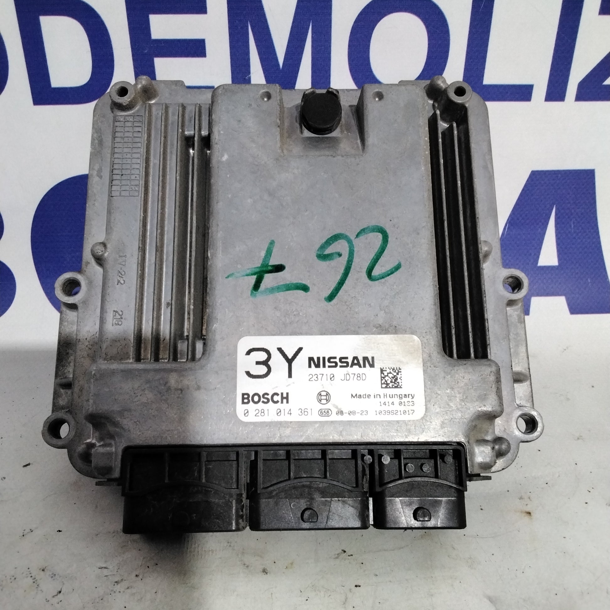 Centralina motore nissan qashqai 2.0 dci anno 2008 codice:23710JD78D