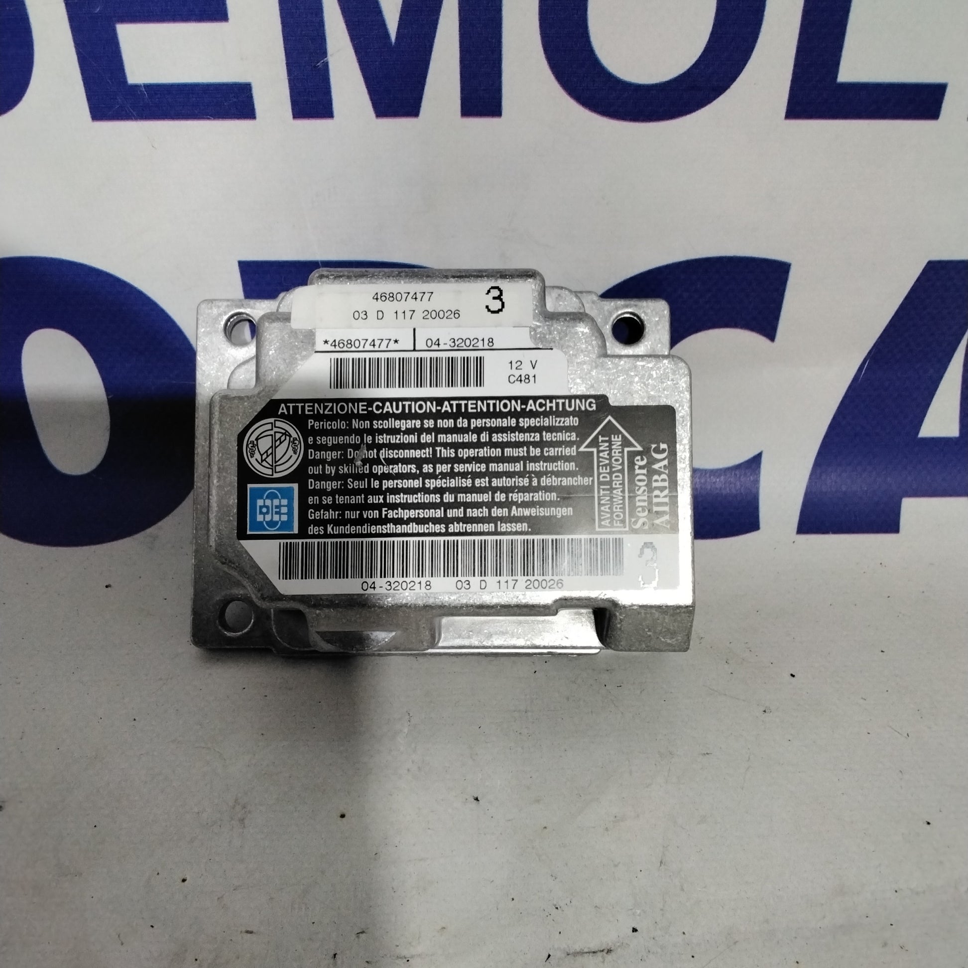 Centralina airbag lancia ypsilon anno 2000/2003 codice:46807477