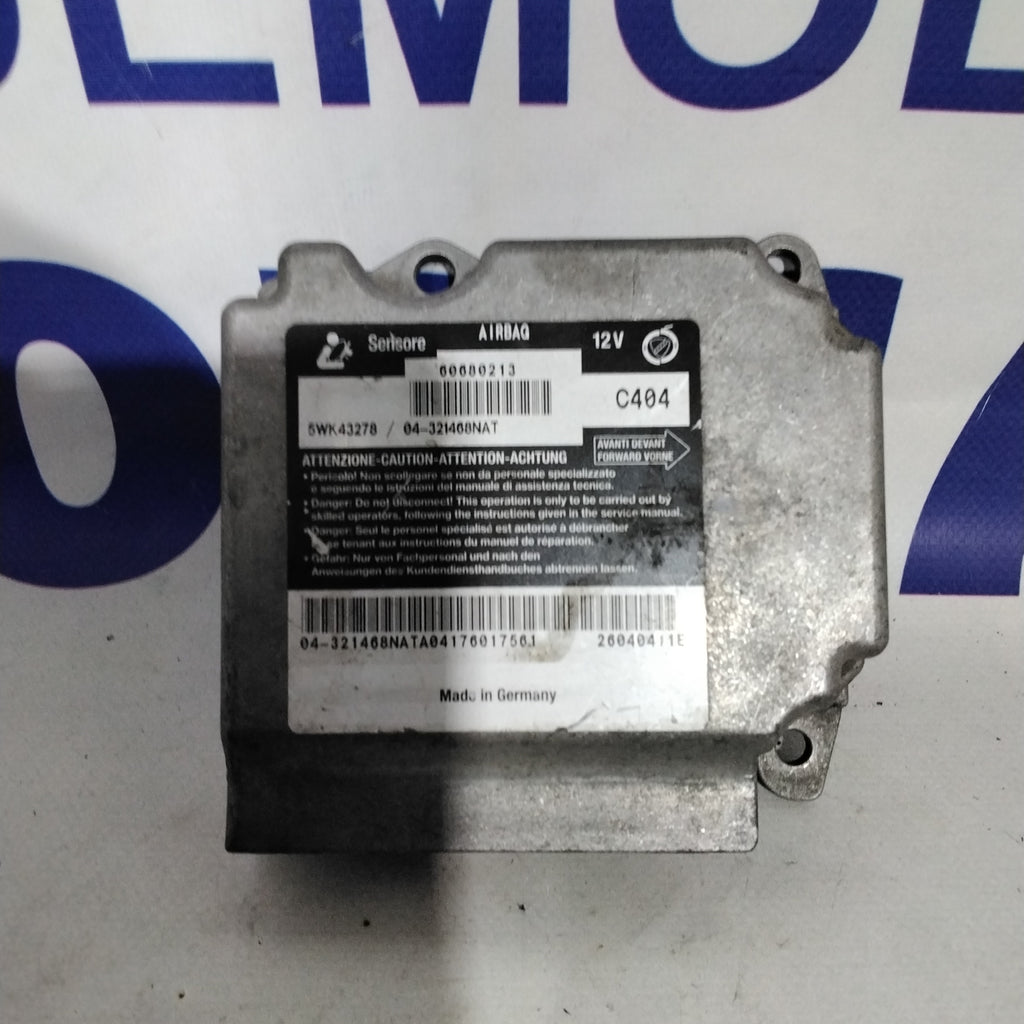 Centralina airbag alfa romeo 156 anno 2002 codice:60680213