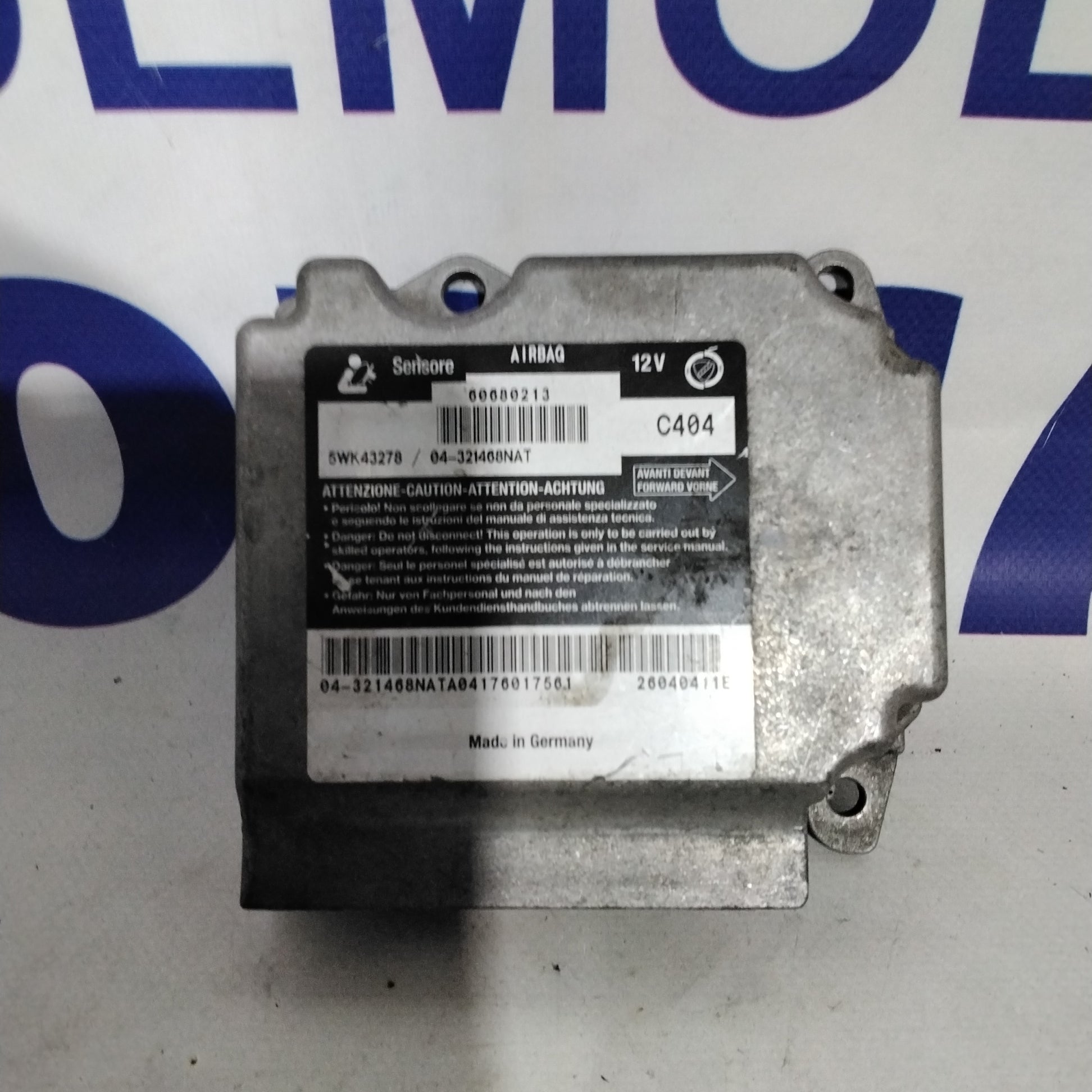 Centralina airbag alfa romeo 156 anno 2002 codice:60680213