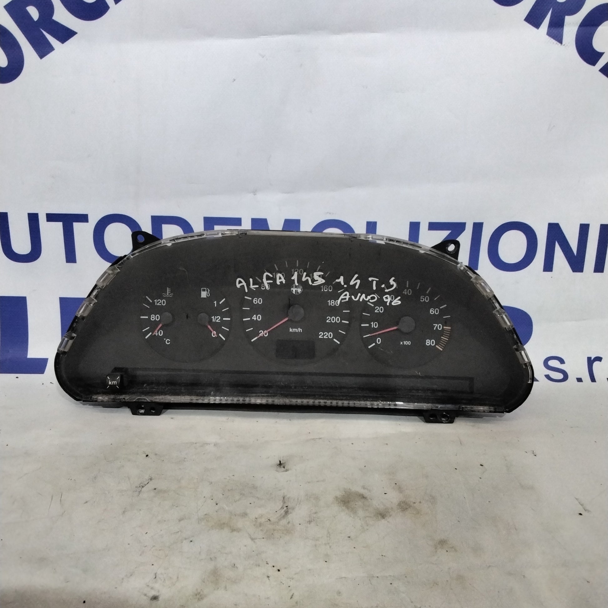 Quadro strumento /contachilometri alfa romeo 145 anno 1996 codice:602584003
