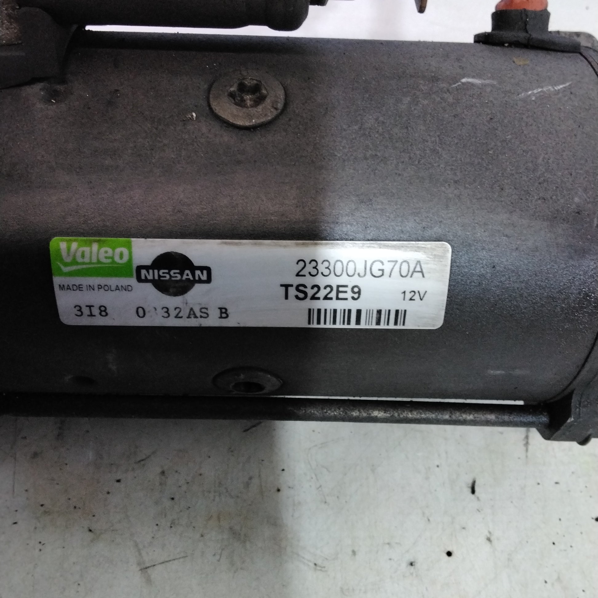 Motorino avviamento nissan qashqai 2.0 diesel anno 2008 codice:23300JG70A(sf15p1)