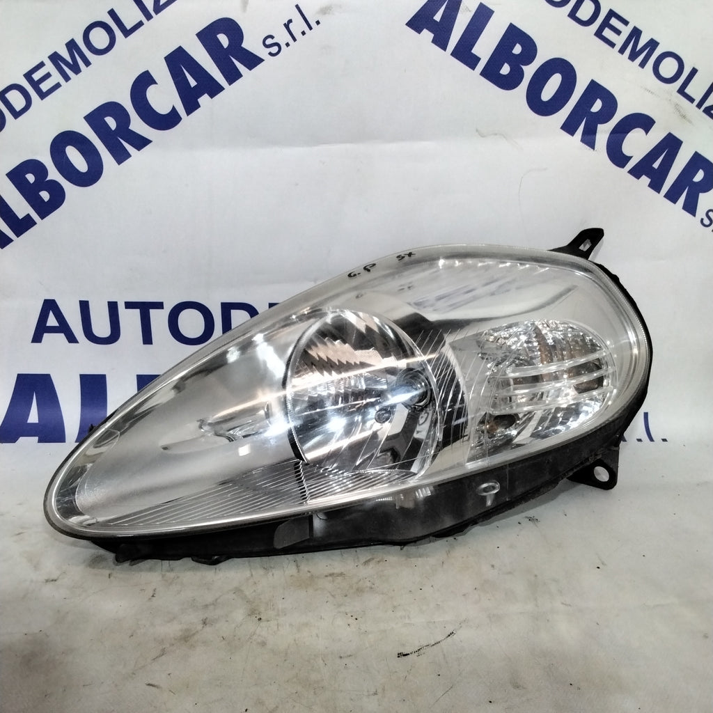 Faro fanale sinistro fiat grande punto con presa gialla anno 2006 (sf8p2)