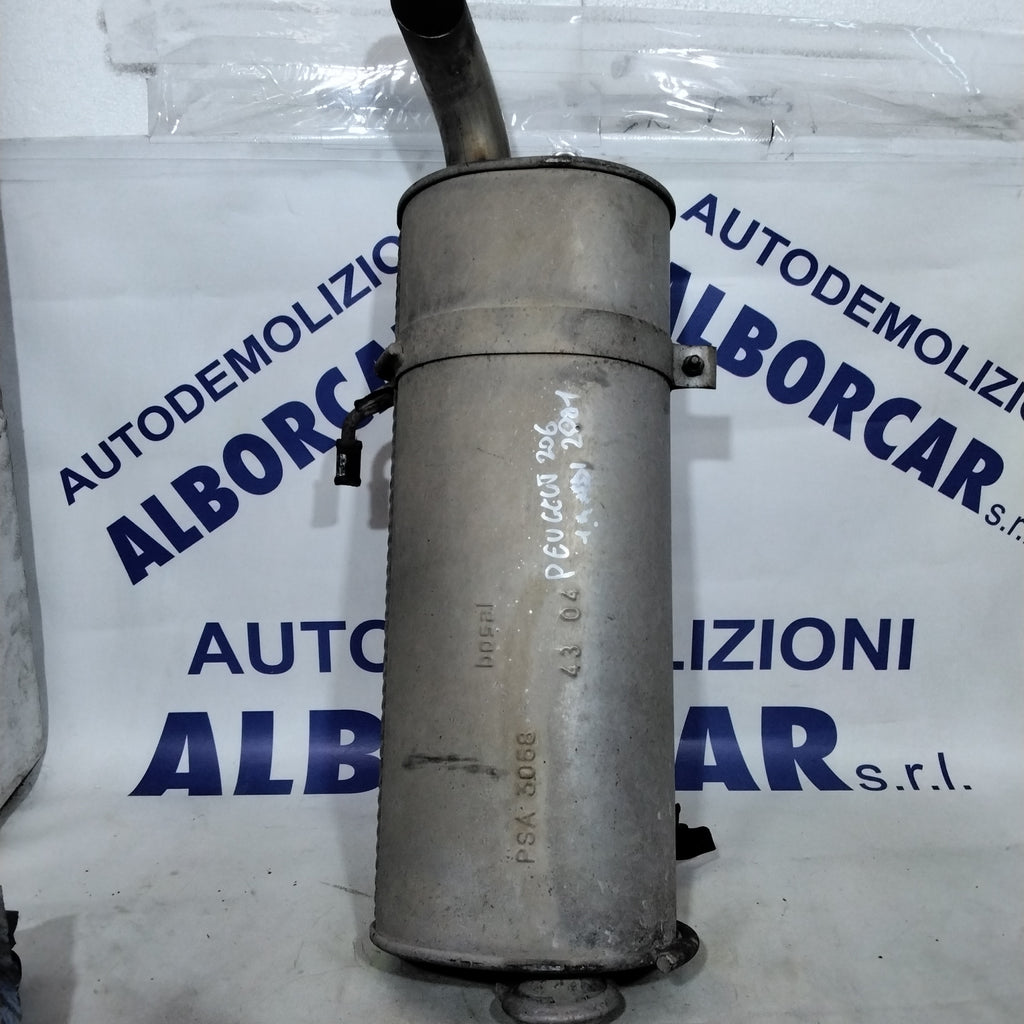 Muffler tip / exhaust Peugeot 206 1.4 HDI year 2001