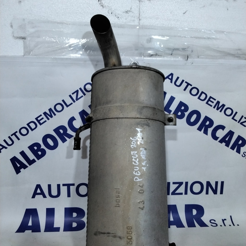 Muffler tip / exhaust Peugeot 206 1.4 HDI year 2001